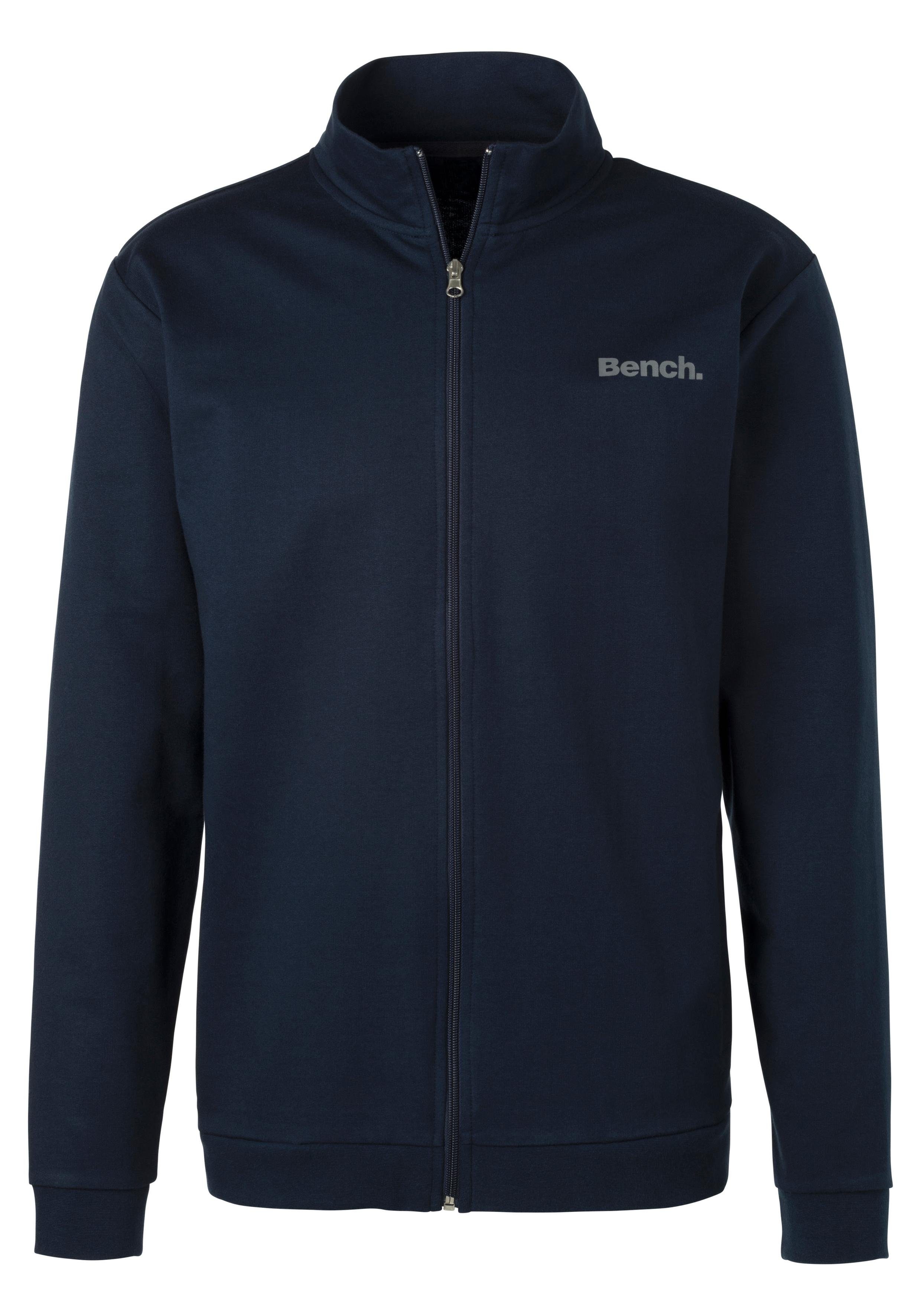 Loungewear Sweatjacke Bench. Stehkragen mit navy