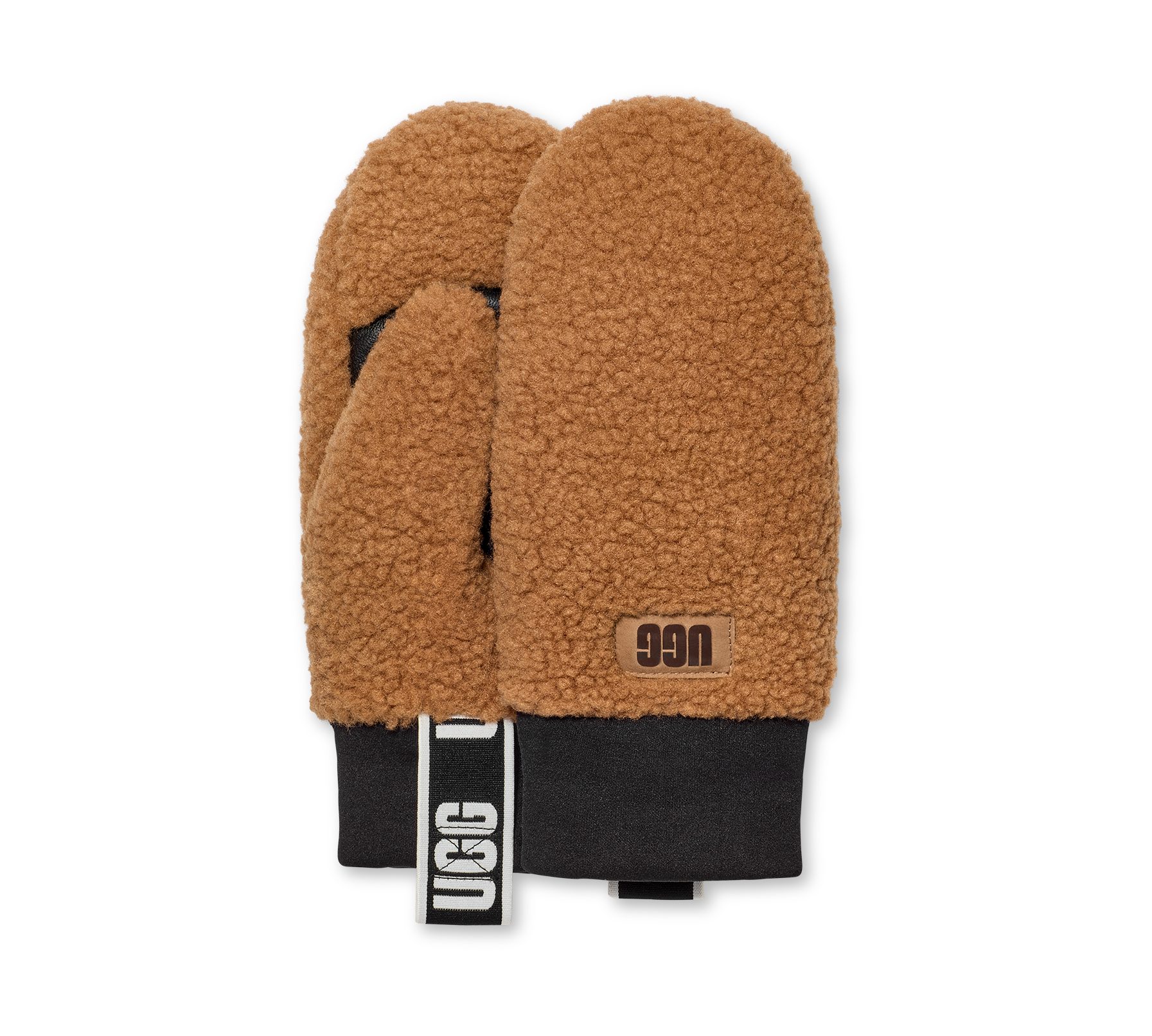 UGG Strickhandschuhe UGGfluff Mitten With Logo Tape Fäustlinge aus UGGfluff günstig online kaufen
