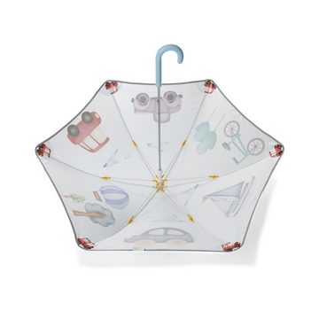 Sonia Originelli Taschenregenschirm Kinder Regenschirm reflektierend Sicherheitsschirm Autos Segelboot