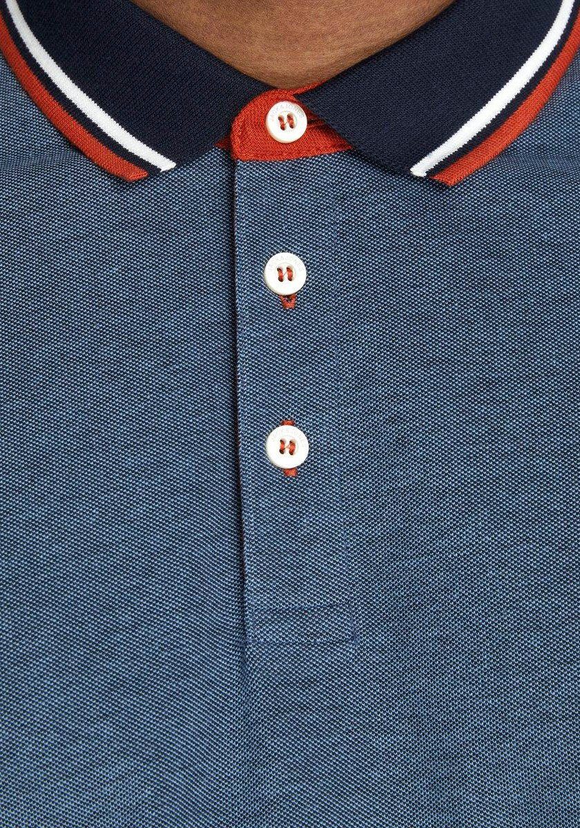 Jack & JJEPAULOS Poloshirt PLS SS Jones POLO denim blue PlusSize NOOS