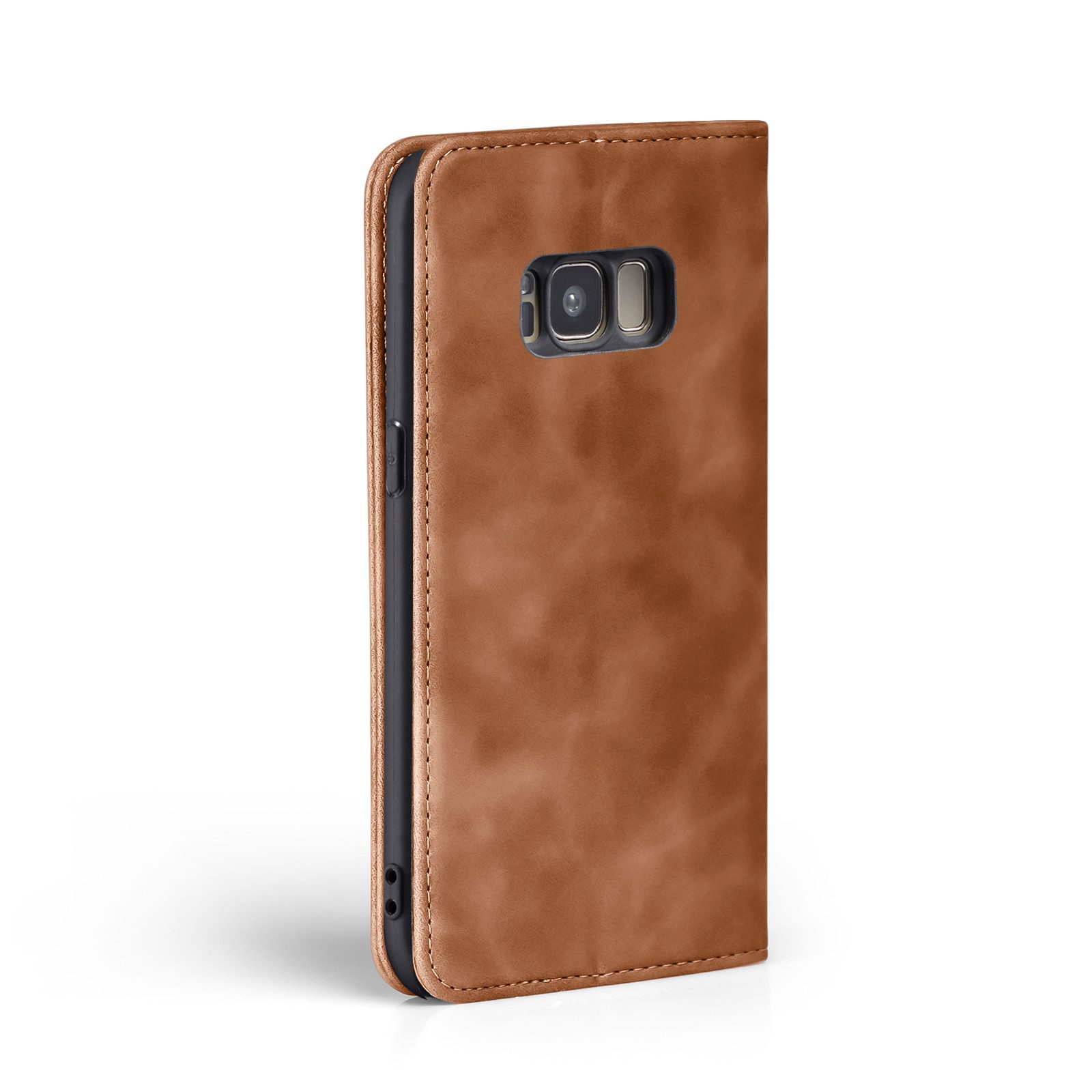 Tec-Expert Handyhülle Tasche Hülle für Samsung Galaxy S8 5.8 Zoll, 5.8, Cover Klapphülle Case mit Kartenfach Fliphülle aufstellbar