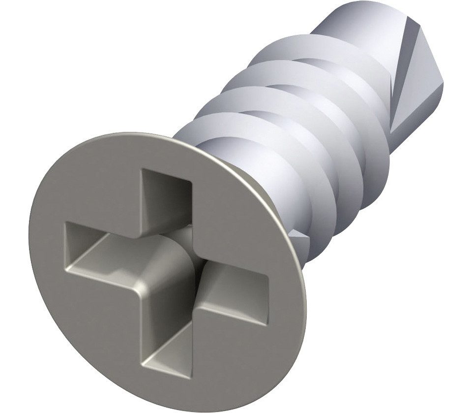 alfer Blechschraube alfer Senkkopfschraube 9.5 mm 9.5 x 2.9 mm Stahl