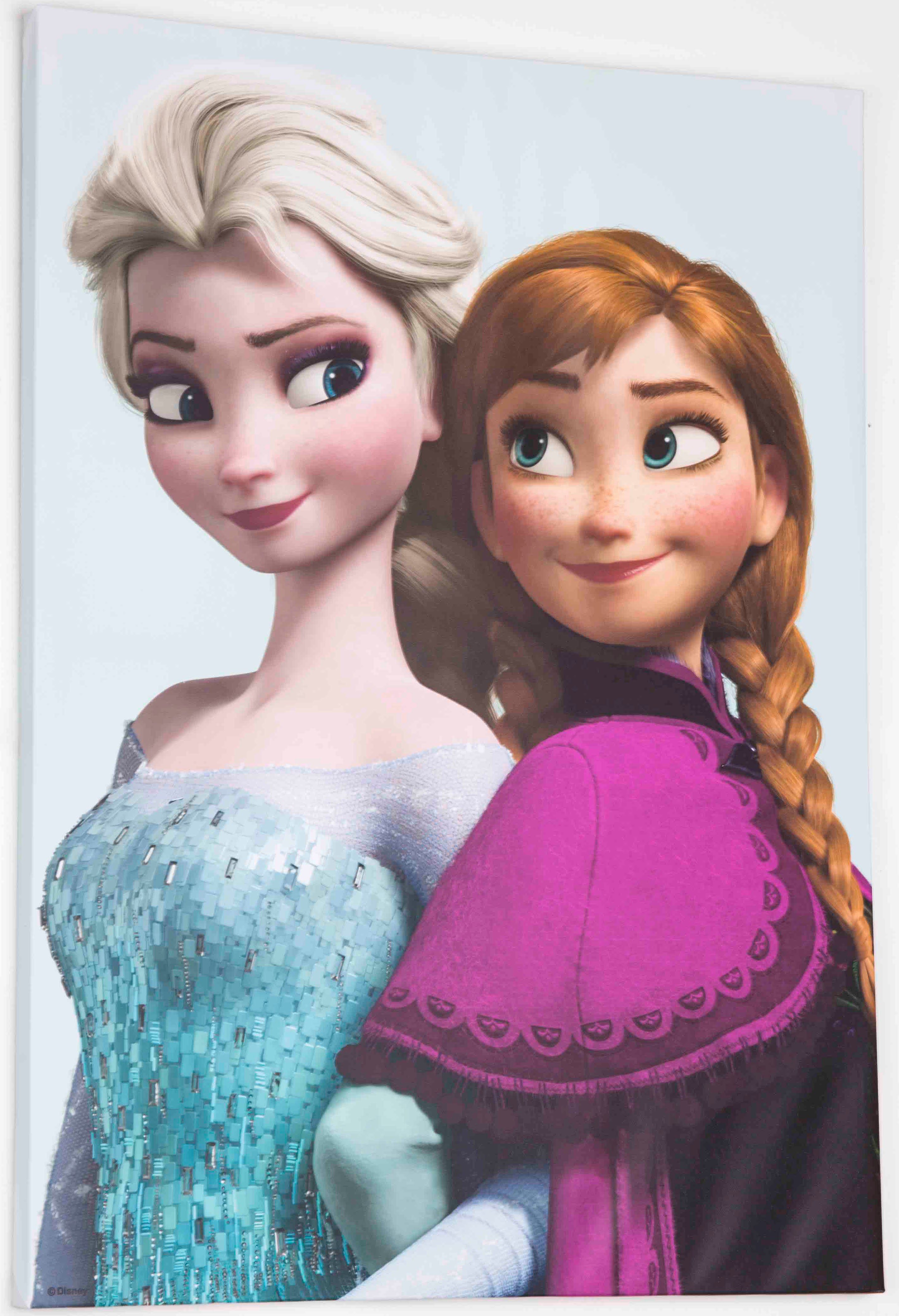 Disney Leinwandbild »Frozen Elsa & Anna«, (1 St)