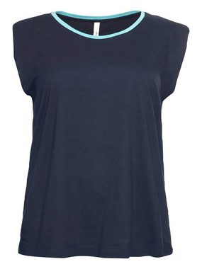 Sheego T-Shirt Große Größen mit betonten Schultern