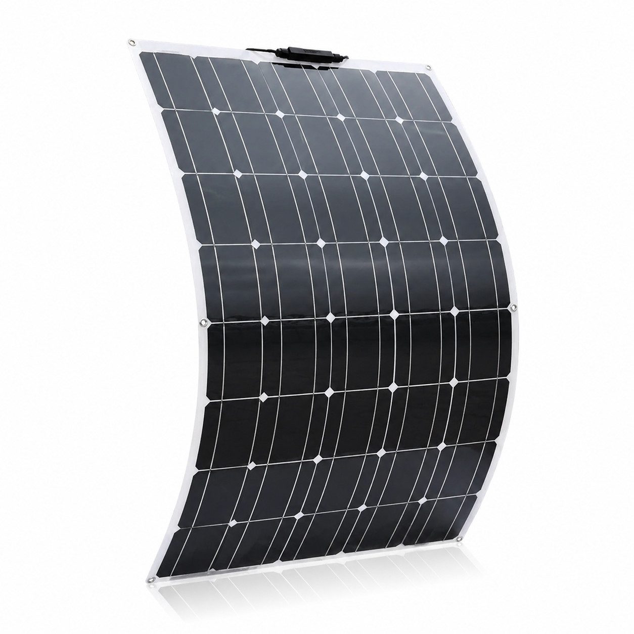GLIESE Balkonkraftwerk Flexibles Solarpanel 200W – 2,5kg, 23%, IP65, 4-in-1 für Wohnmobil, (1-St), Monokristallin, biegsam, ETFE, 12V/24V – 4-in-1 Kabel (MC4/XT60)
