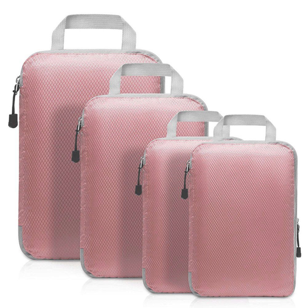 Kofferset pink Vierteiliges Wasserdichte Tragbare Kleider-Reisepaket, Blusmart