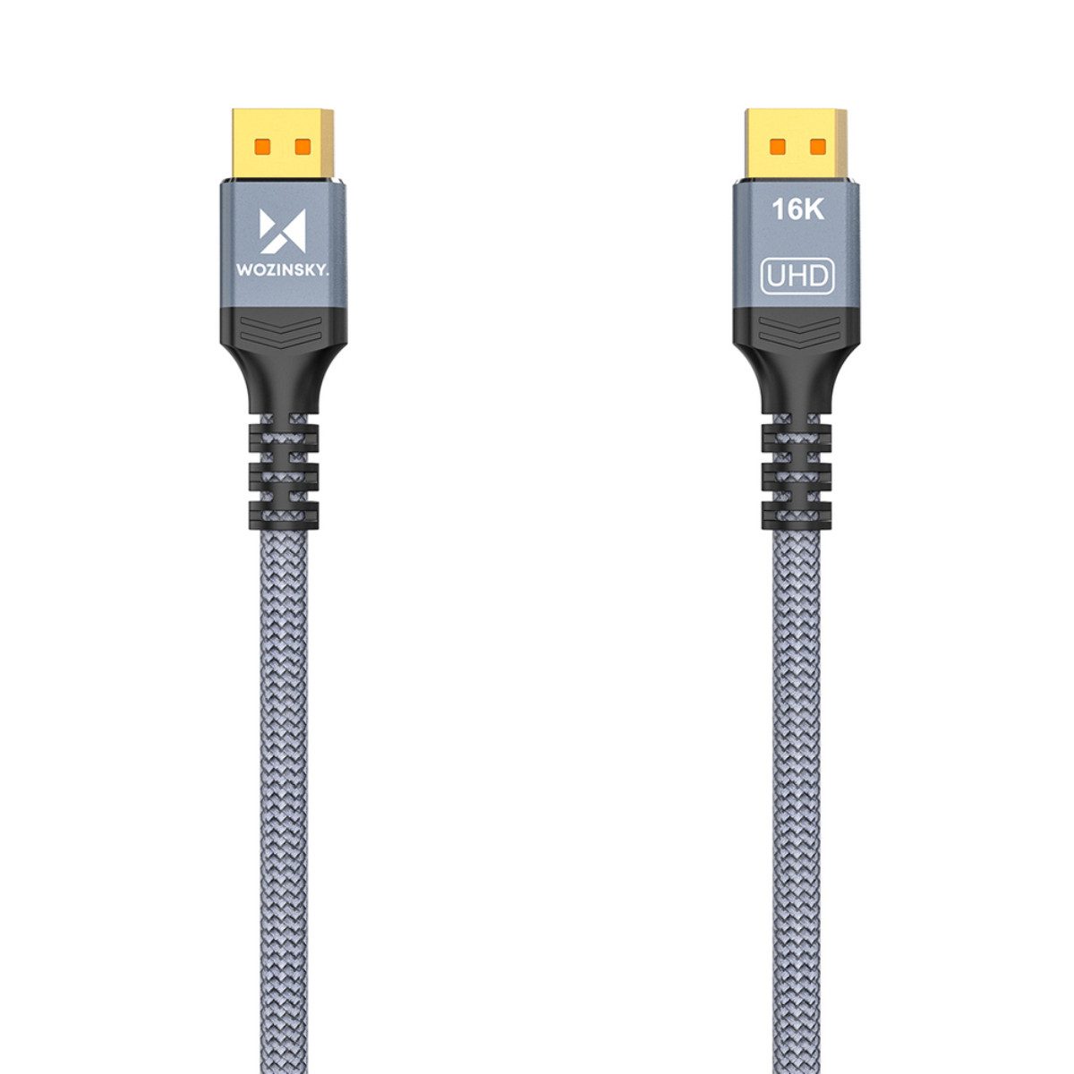 Wozinsky WPS-16AYL3S HDMI-Kabel, DisplayPort Stecker, (300 cm), DisplayPort 2.1 80 Gbit/s 16K 8K 4K 240Hz HDR DSC