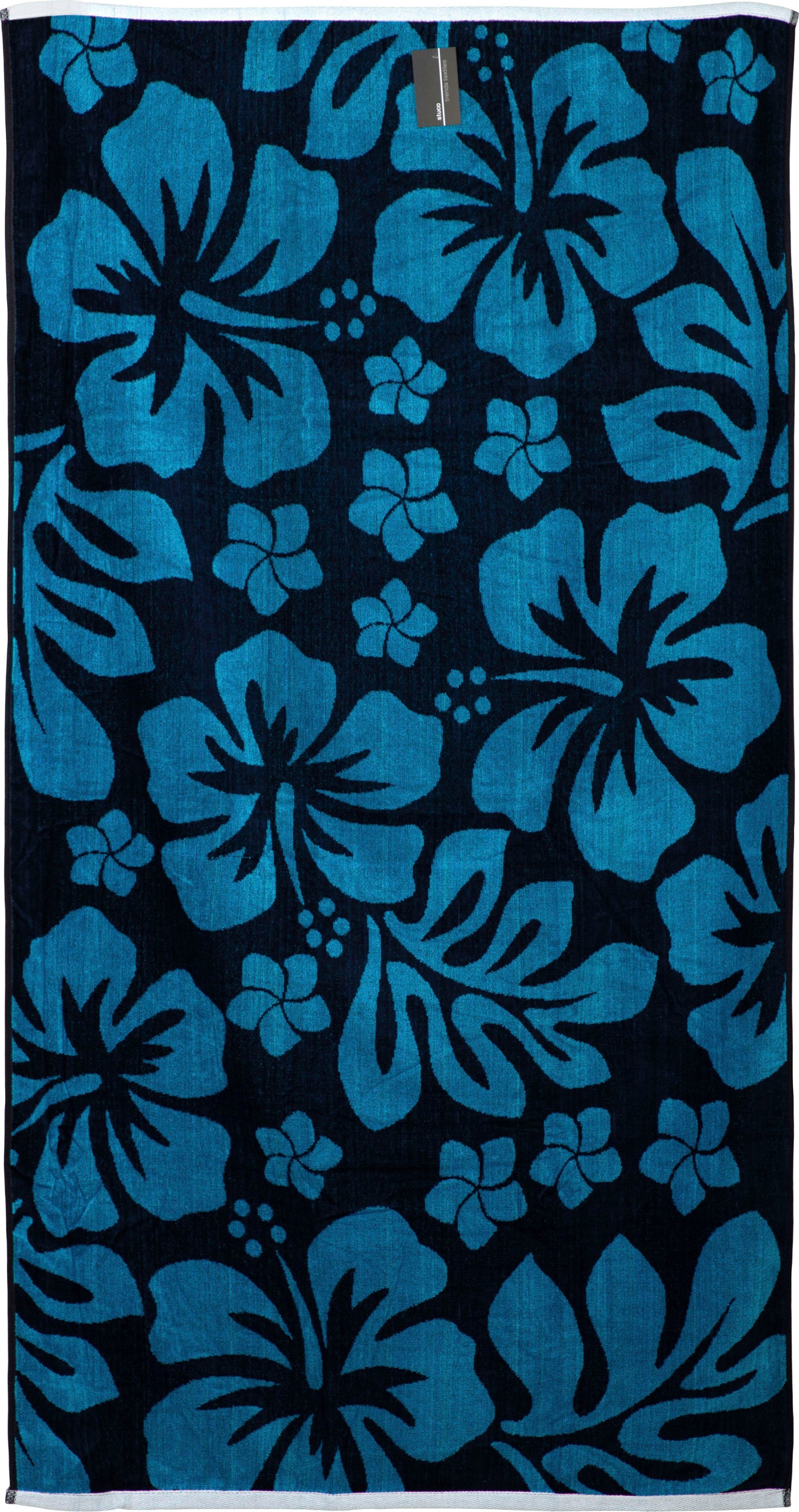 stuco Strandtuch Flowers, Frottee (1-St)