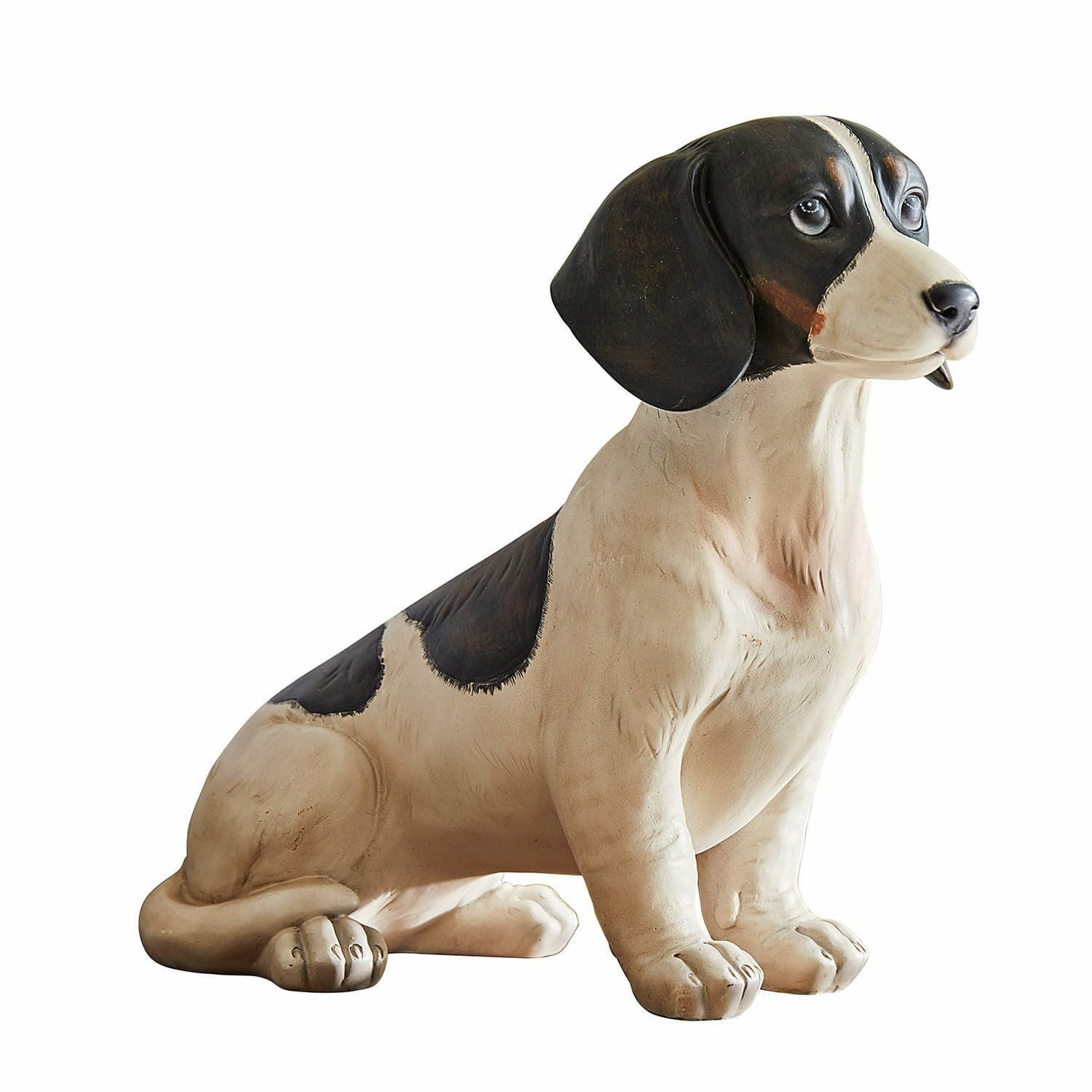 Dekofigur Deko-Hund Bryan weiß/schwarz