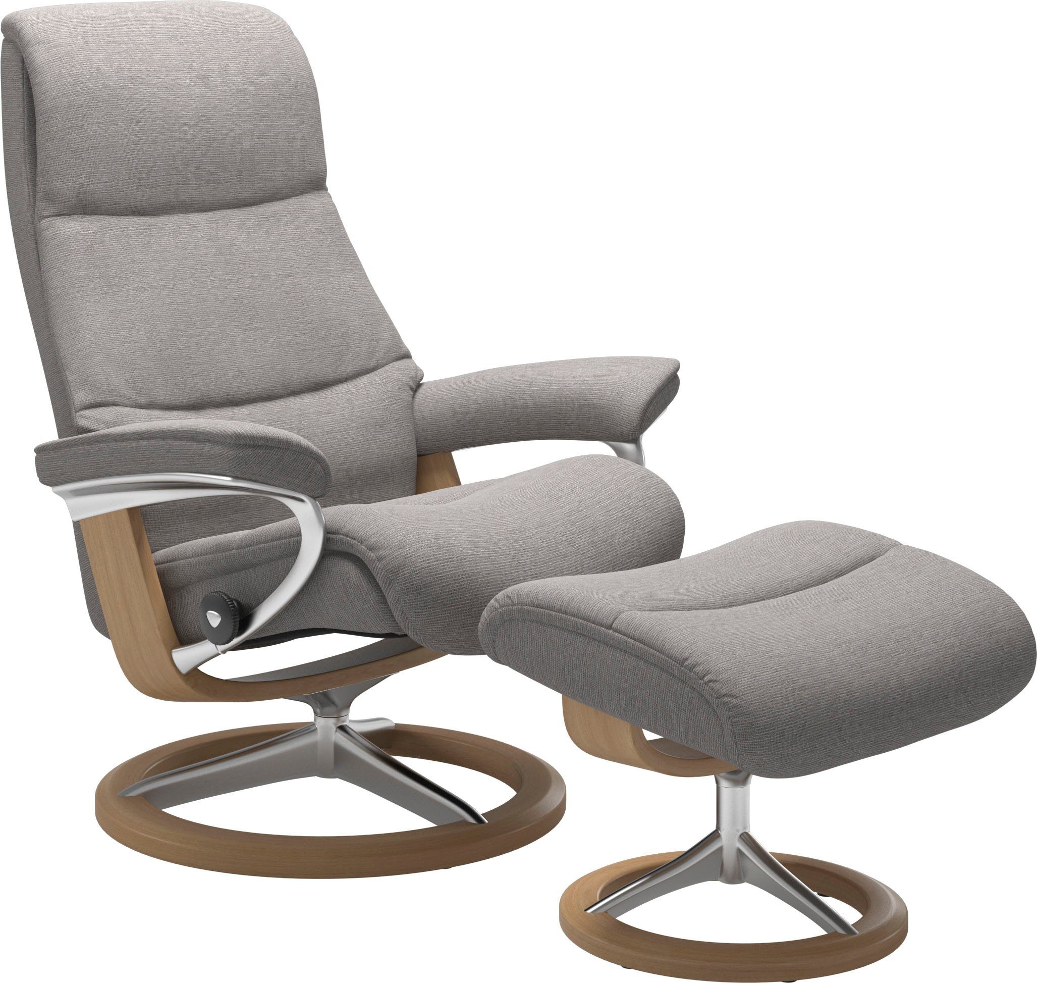 Stressless® Relaxsessel View, mit Signature M,Gestell Größe Base, Eiche