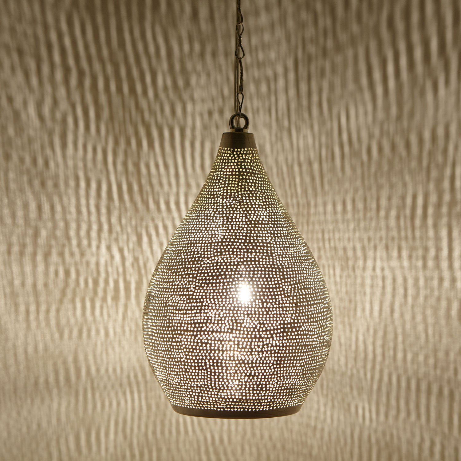 Deckenleuchten Marokko, EL2180 Naouma Silber, Pendelleuchte, ohne Lampe D17 Casa aus Orientalische marokkanische Moro Prachtvolle Leuchtmittel, Kunsthandwerk Sada Hängeleuchte