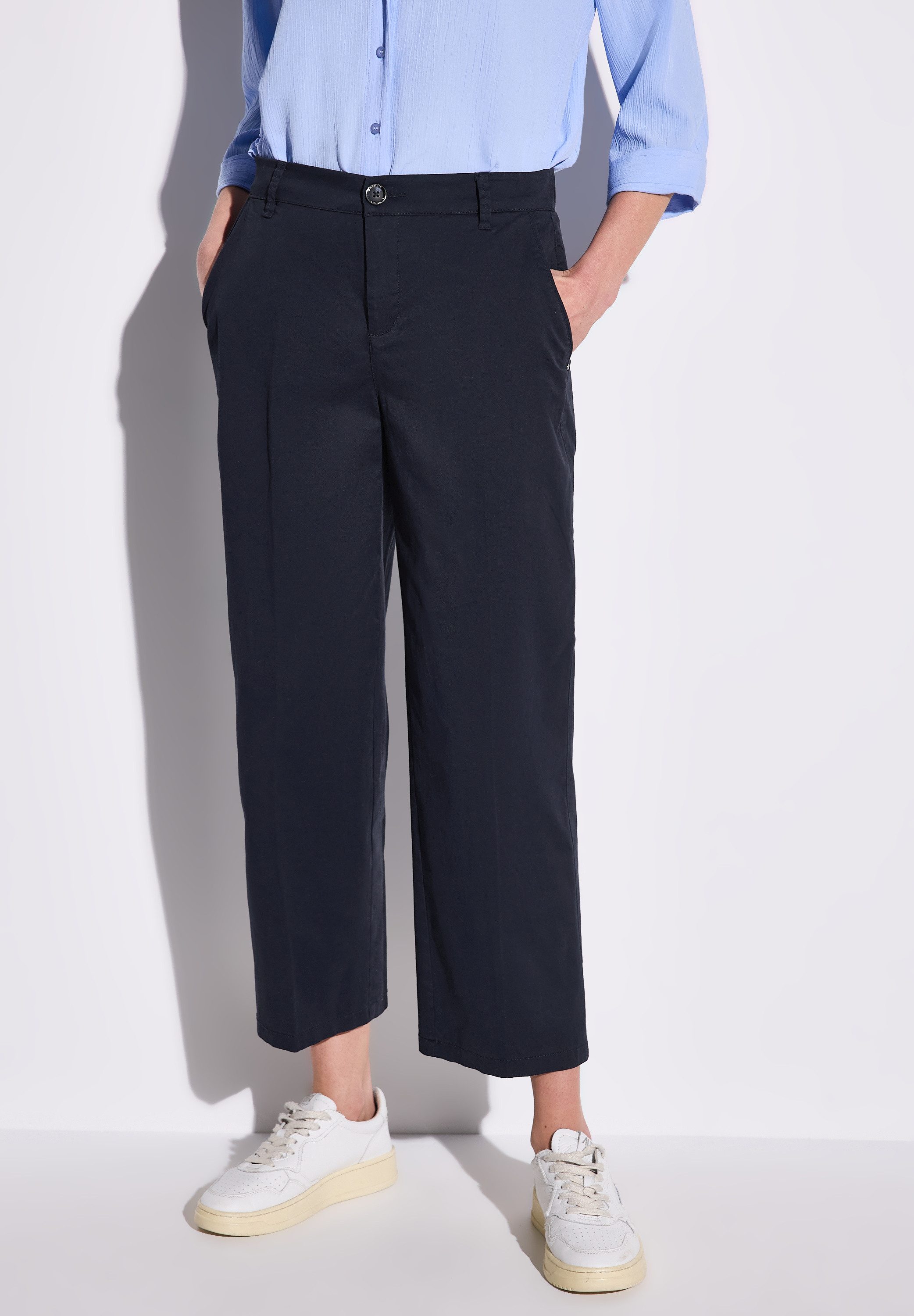 STREET ONE Chinohose aus Baumwolle mit günstig online kaufen