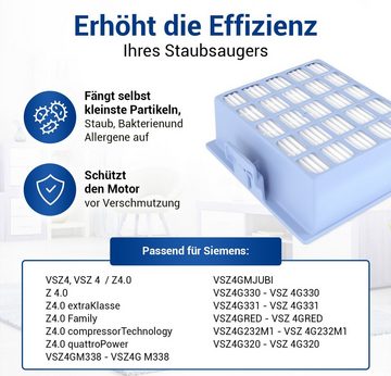VIOKS HEPA-Filter Lamellenfilter Ersatz für Siemens 00576833, für VSZ4G Staubsauger