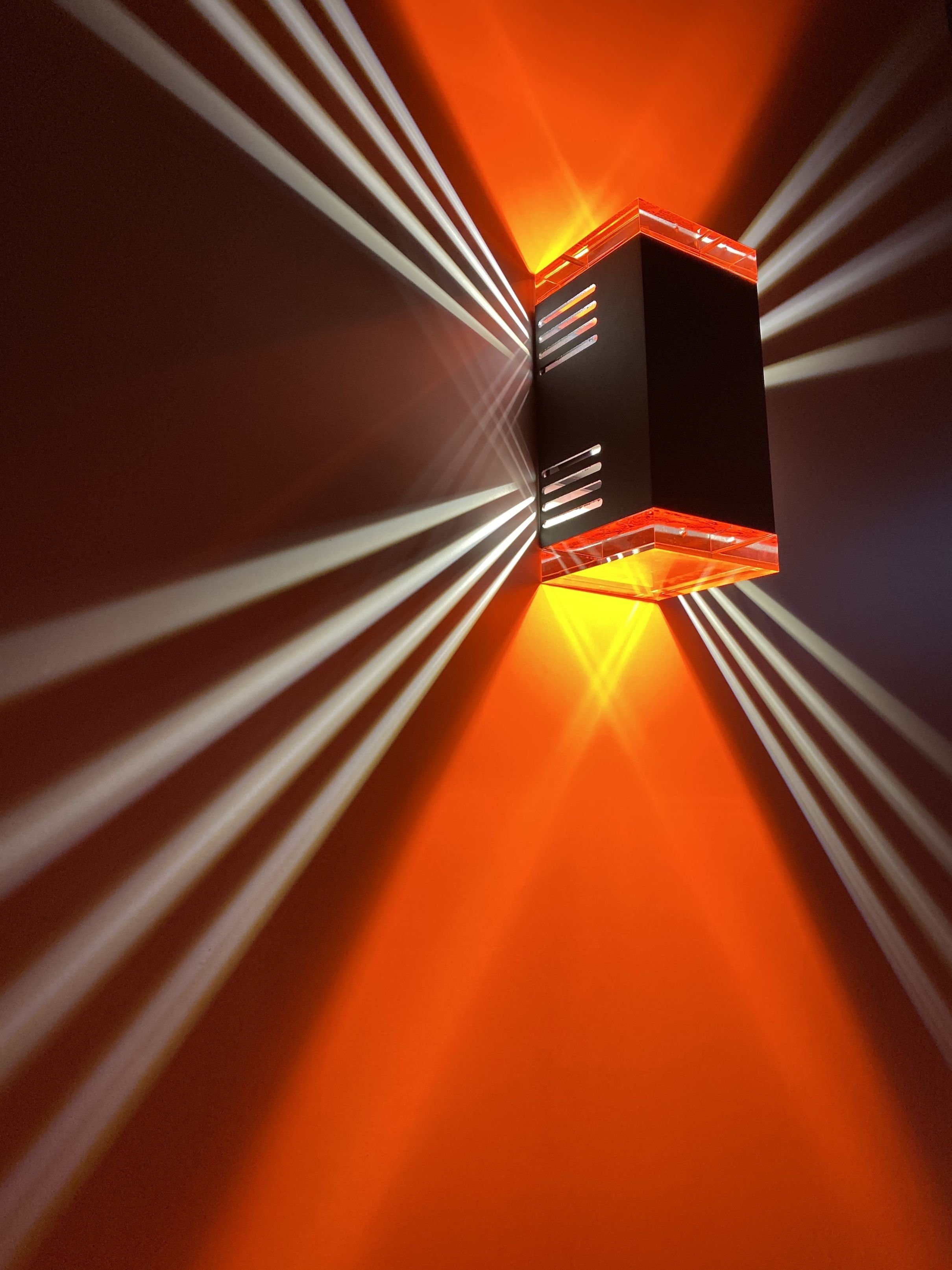 SpiceLED Lampenschirm Zubehör ShineLED-6, Farbfilterfolie für Acrylgläser, blutorange, Zubehör ShineLED-6, Farbfilterfolie für Acrylgläser, blutorange