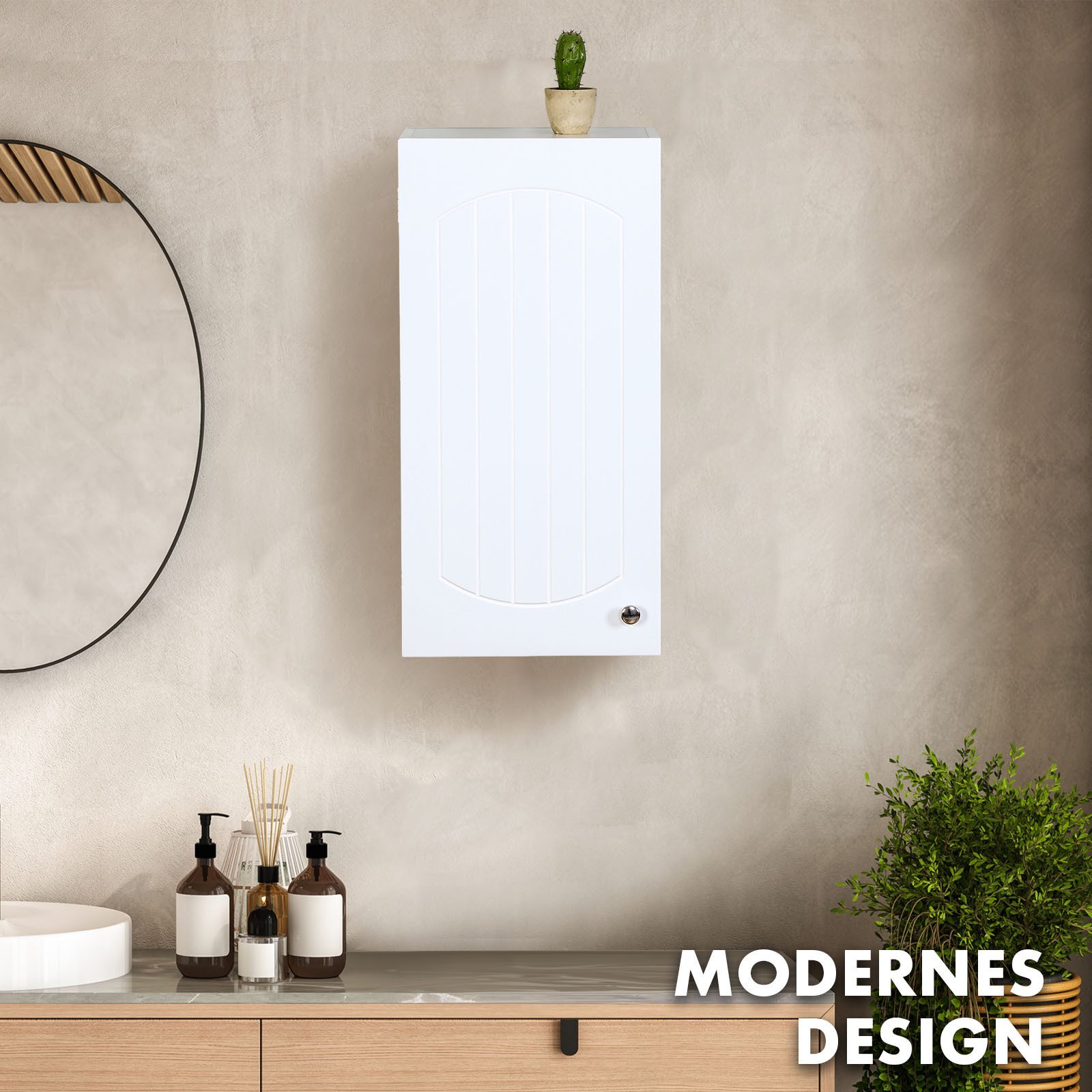 Floordirekt Hängeschrank Badezimmerschrank Nebraska, Kompakter und vielseitiger Stauraum Platzsparendes Design – Bild 5 von 5