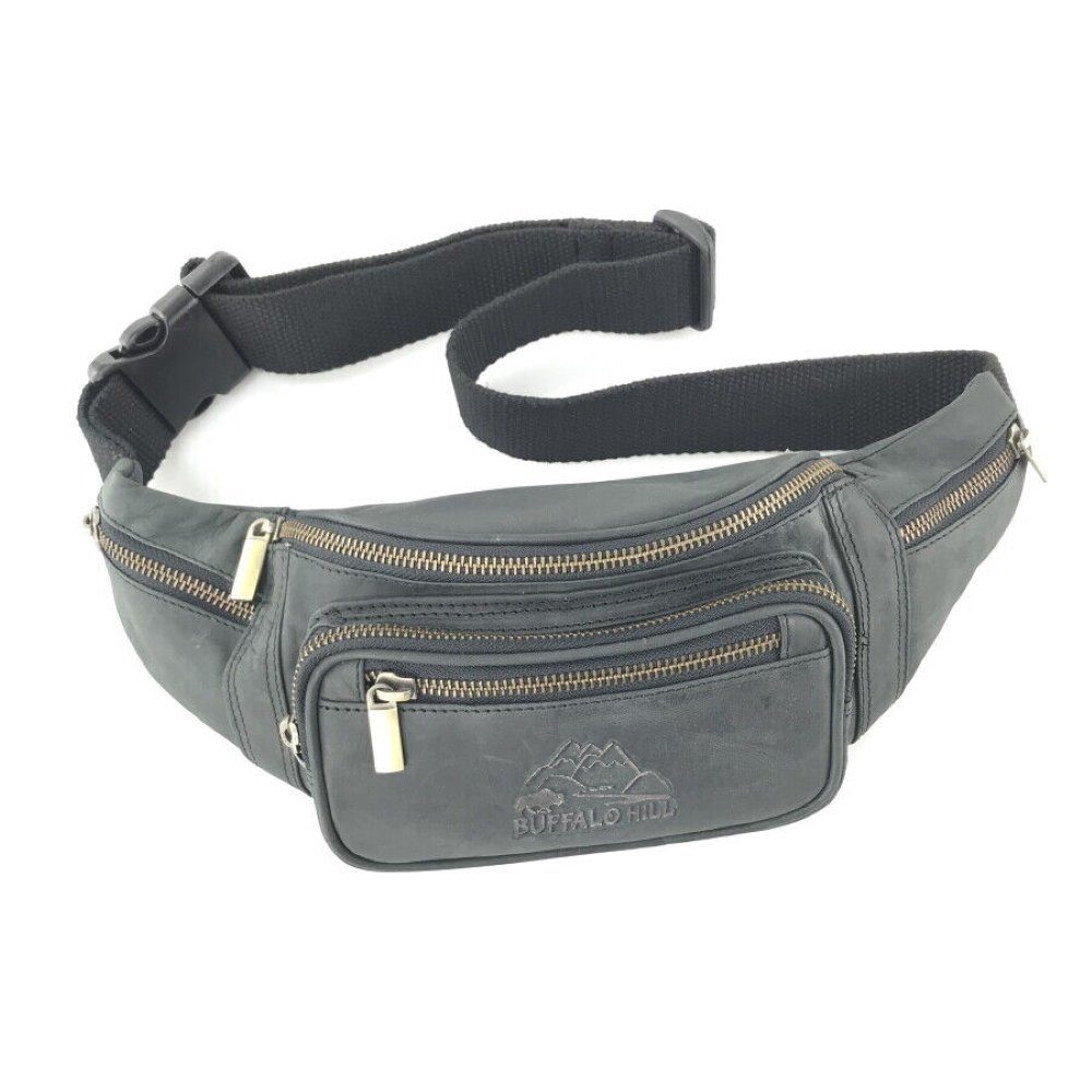 Buffalo Hill Bauchtasche Büffelleder, Vintage Umhängetasche günstig online kaufen