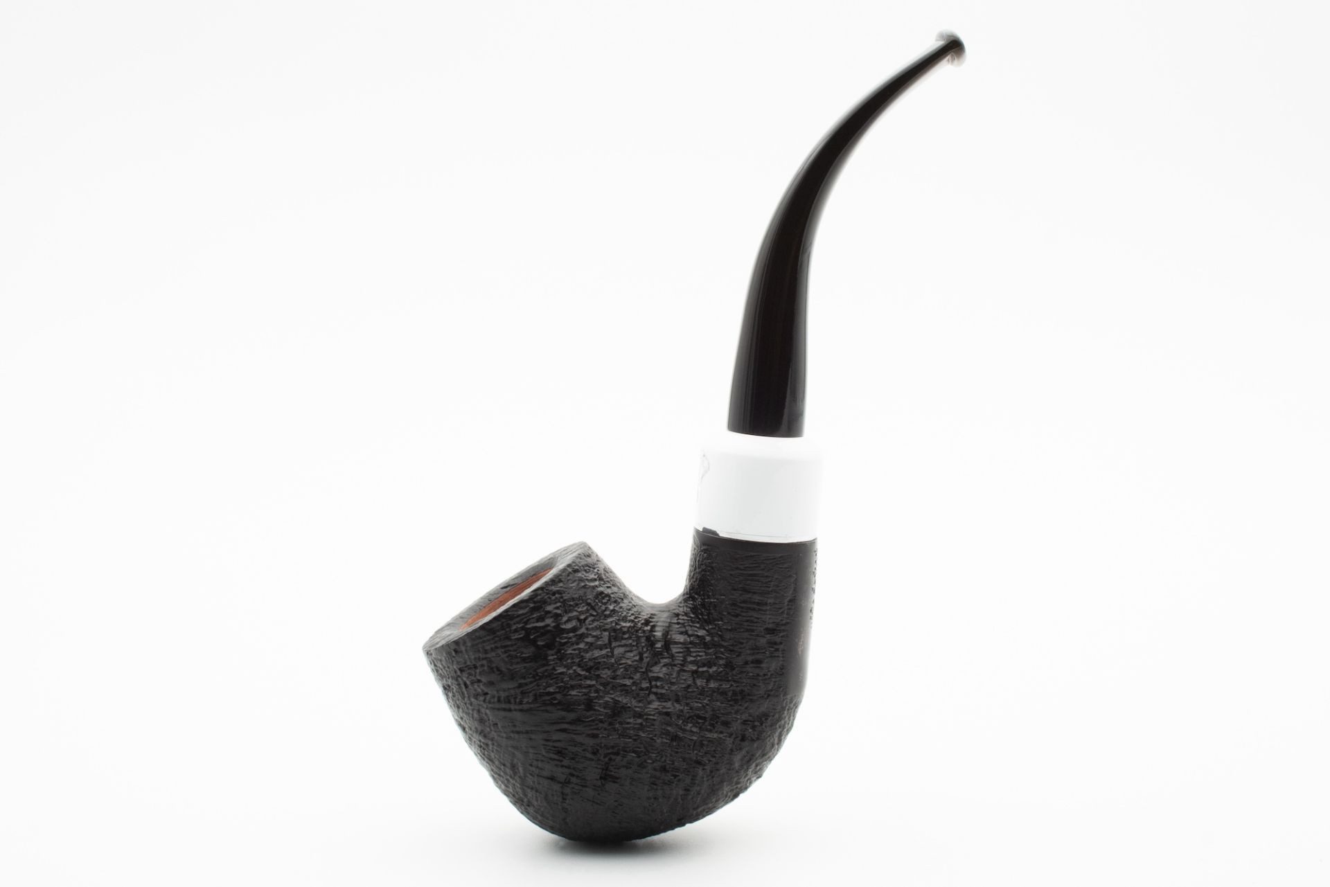 Handpfeife White Elephant Pfeife Kenya Sandblast 17 schwarz sandgestrahlt