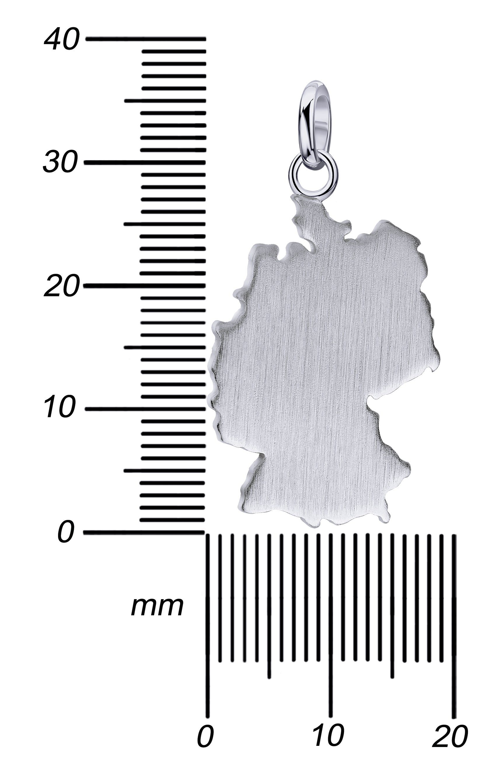 JEVELION Kettenanhänger Deutschland Damen), 925 Schmuckanhänger- in (Silberanhänger Germany für Made in Anhänger Made Germany, Silber 