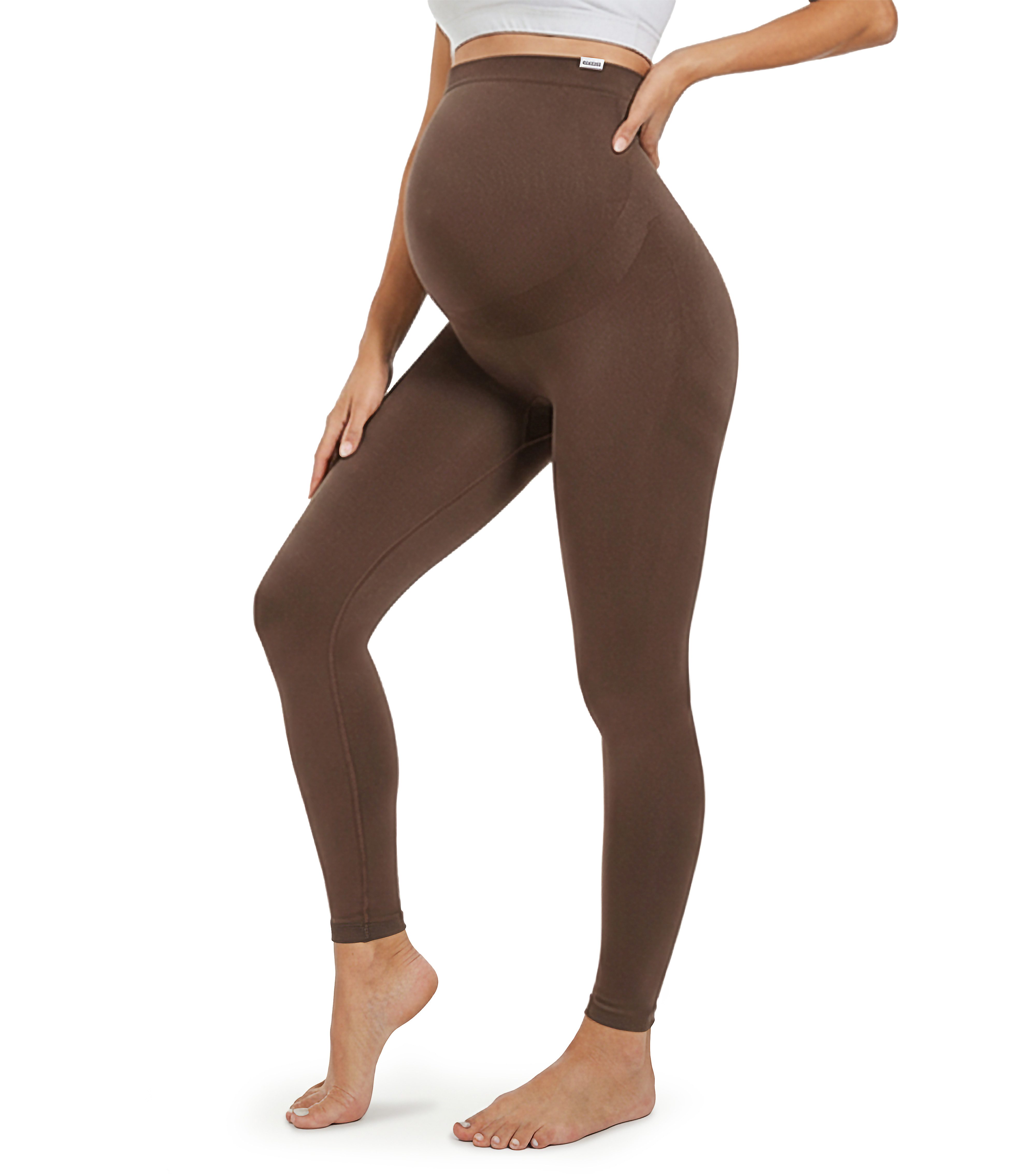 Leggings Loraine, Schwangerschaftsleggings Seamless mit extra hohem Bund