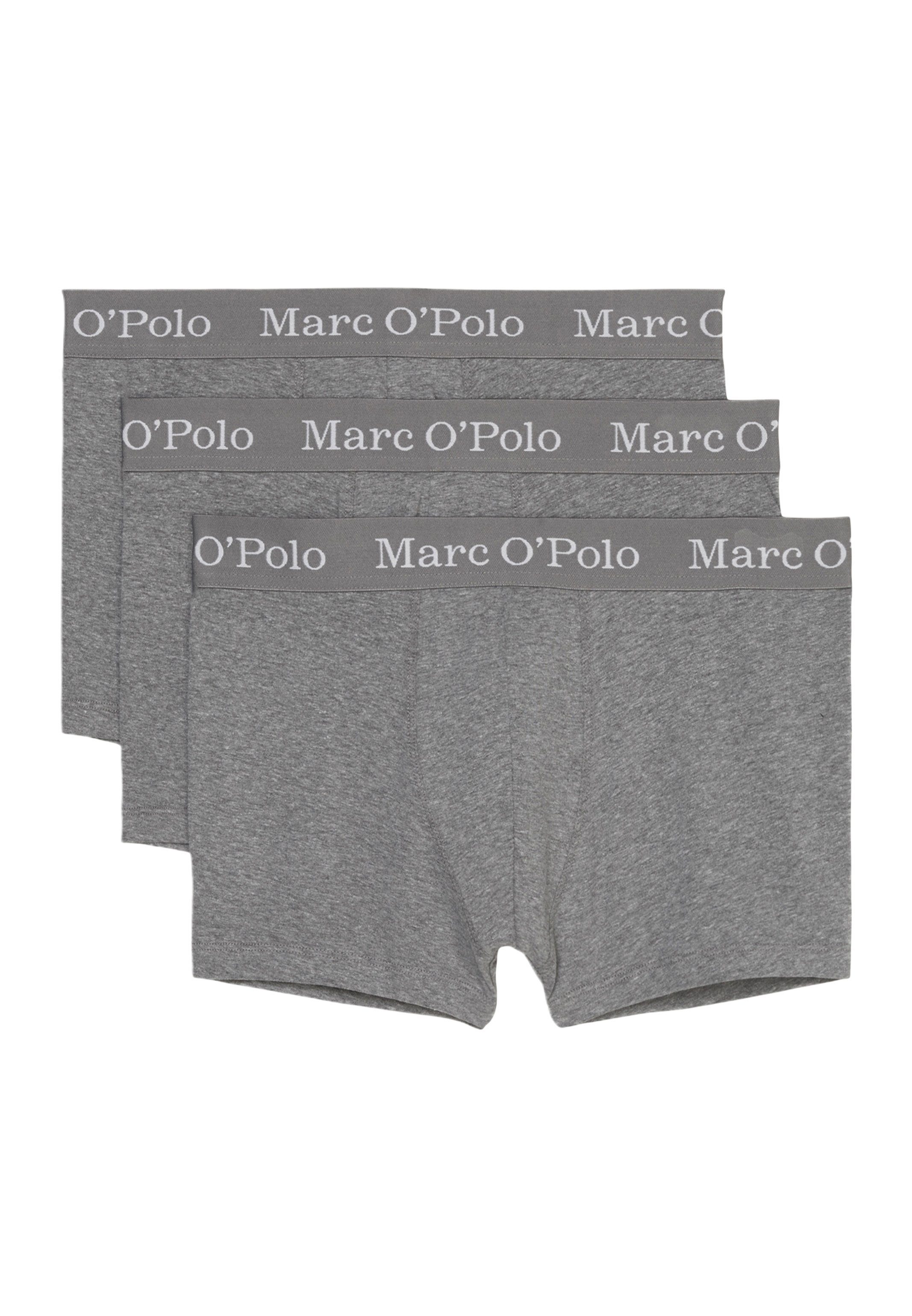 Marc O'Polo Retro Boxer 3er Pack Elements Organic Cotton (Spar-Set, 3-St) Retro Short / Pant - Baumwolle - Ohne Eingriff - Grau