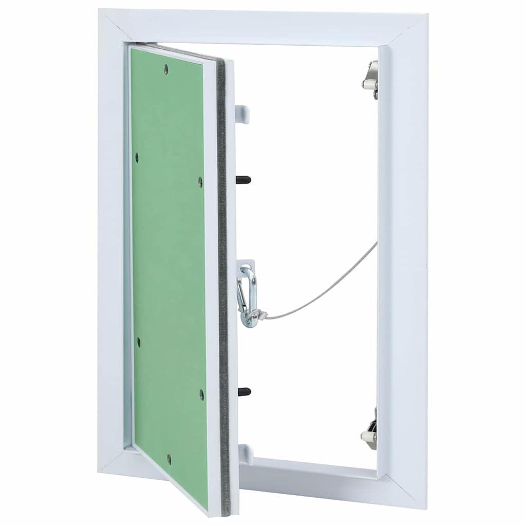 vidaXL Revisionsklappe Zugangstür Weiß 25 x 35 cm Aluminium und Gipskarton (1-St)