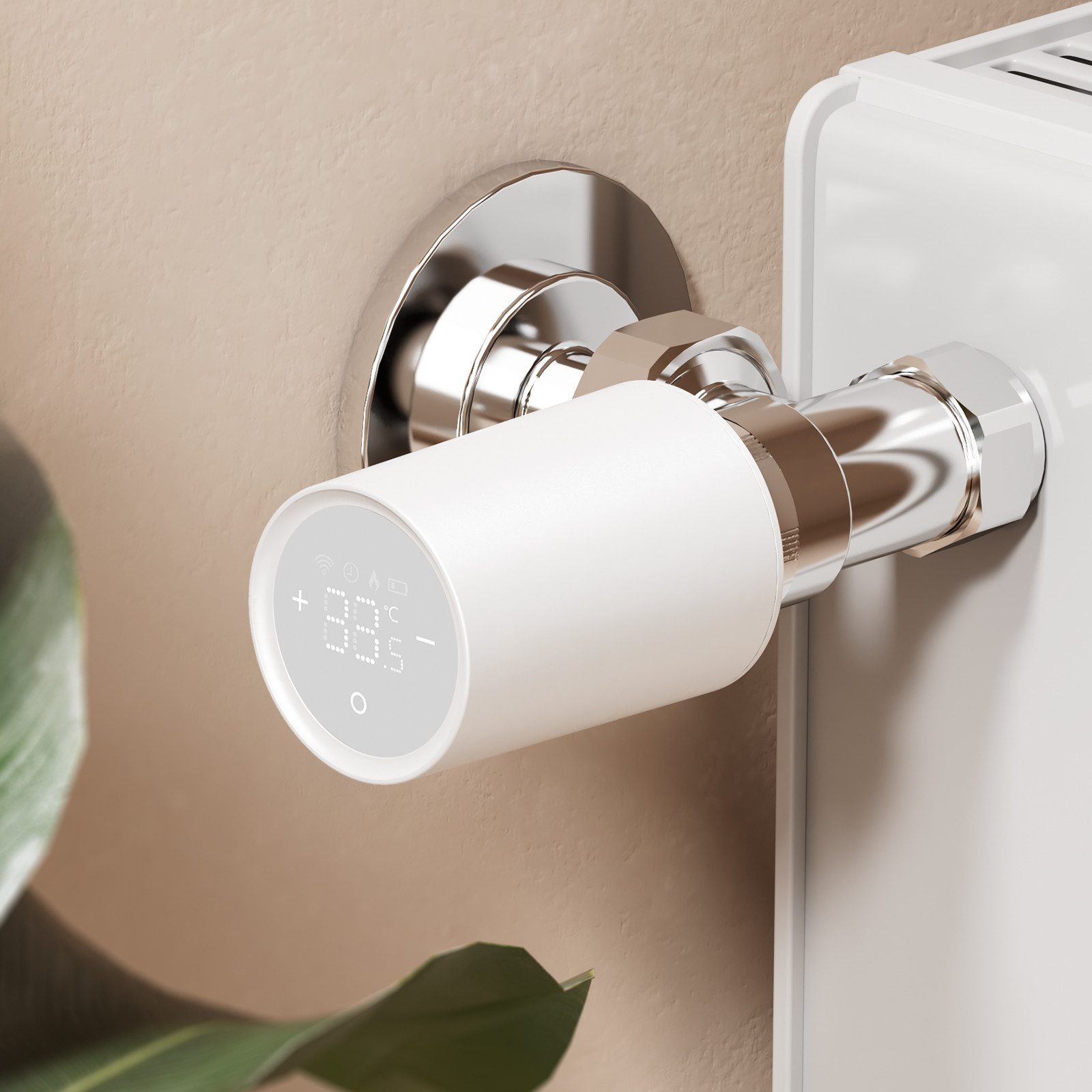 Heizkörperthermostat Smart App WiFi Alexa und Google Assistant Steurung LED Display