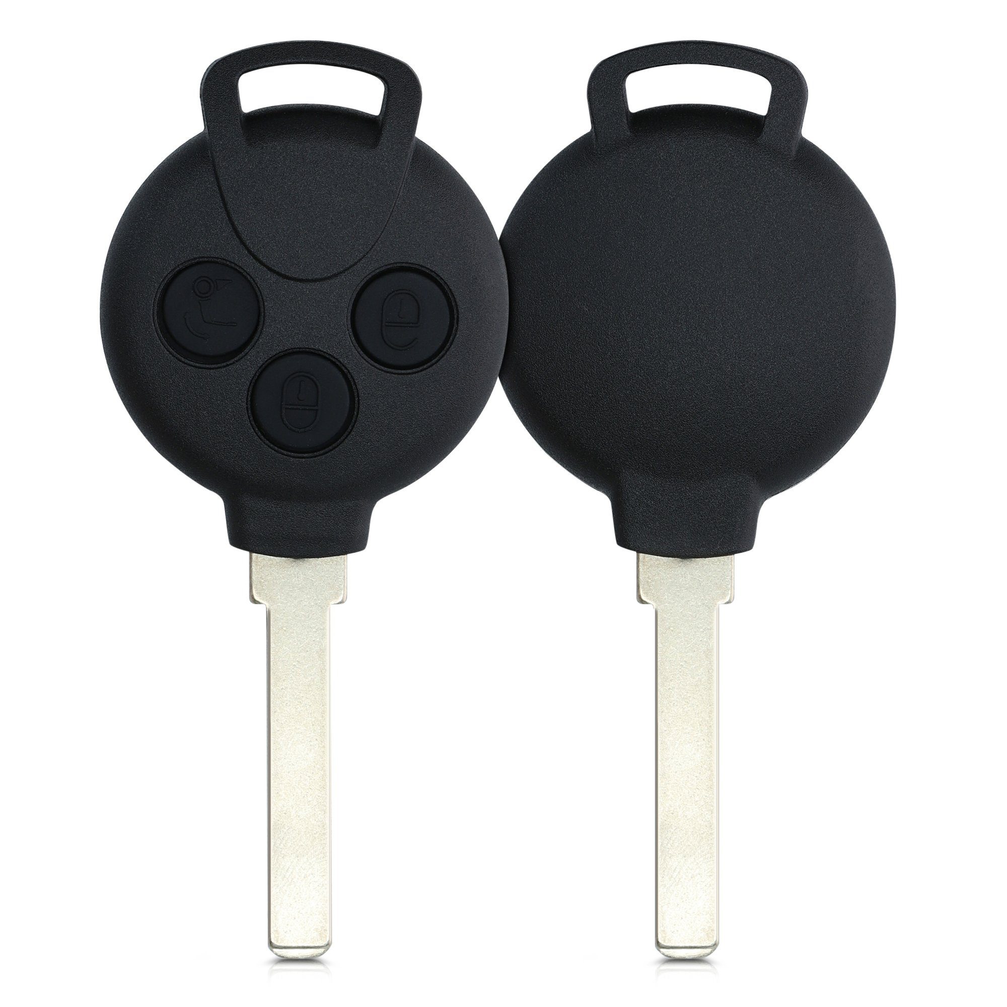 kwmobile Schlüsseltasche, Gehäuse für Smart Autoschlüssel - ohne  Transponder Batterien Elektronik - Auto Schlüsselgehäuse für Smart 3-Tasten  Autoschlüssel
