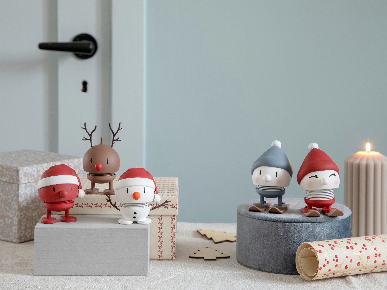 HOPTIMIST Dekofigur Soft Santa Bumble S red 7,2cm günstig online kaufen