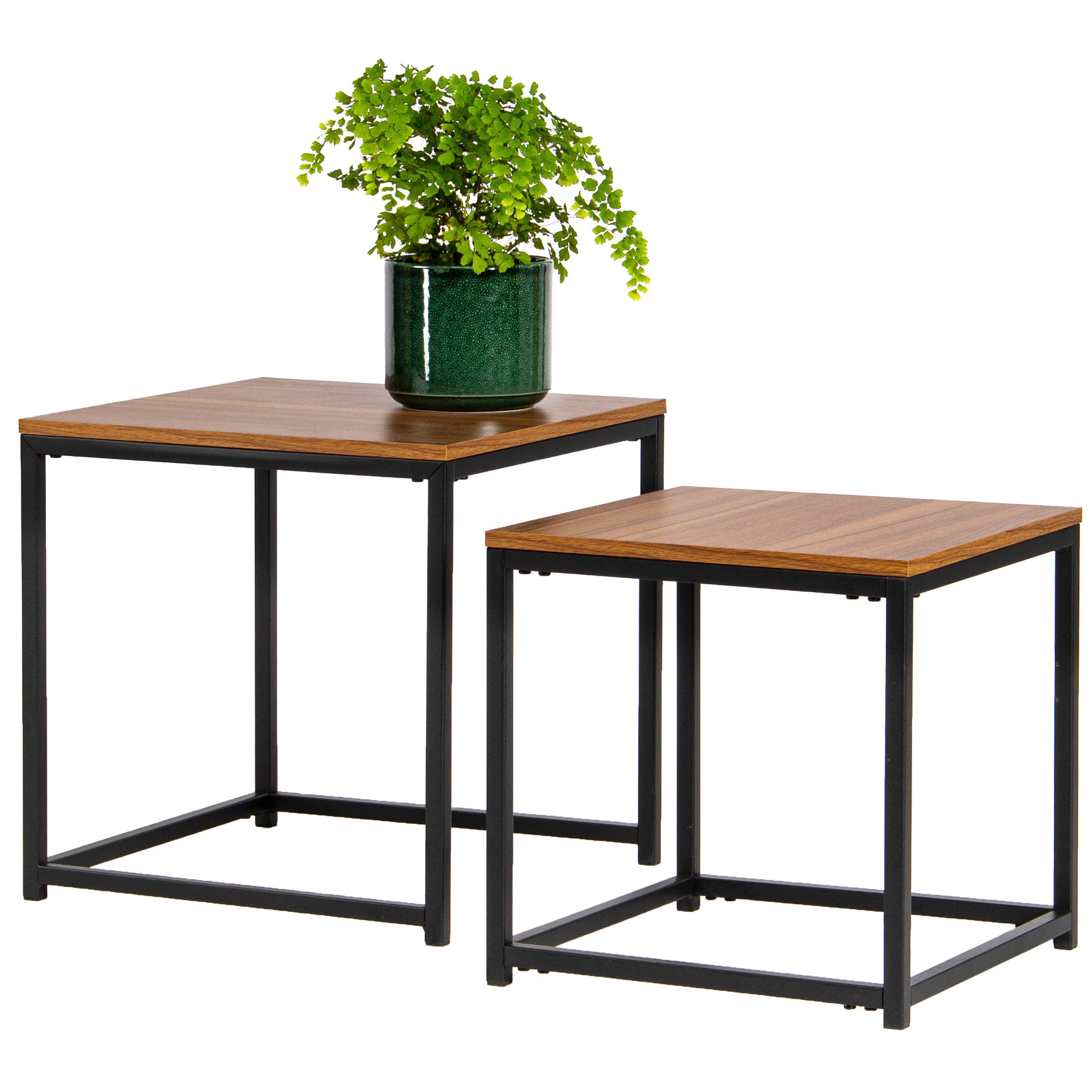 bremermann Satztisch 2er-Set, verschachtelbare Satztische, MDF-Platte (2-St)