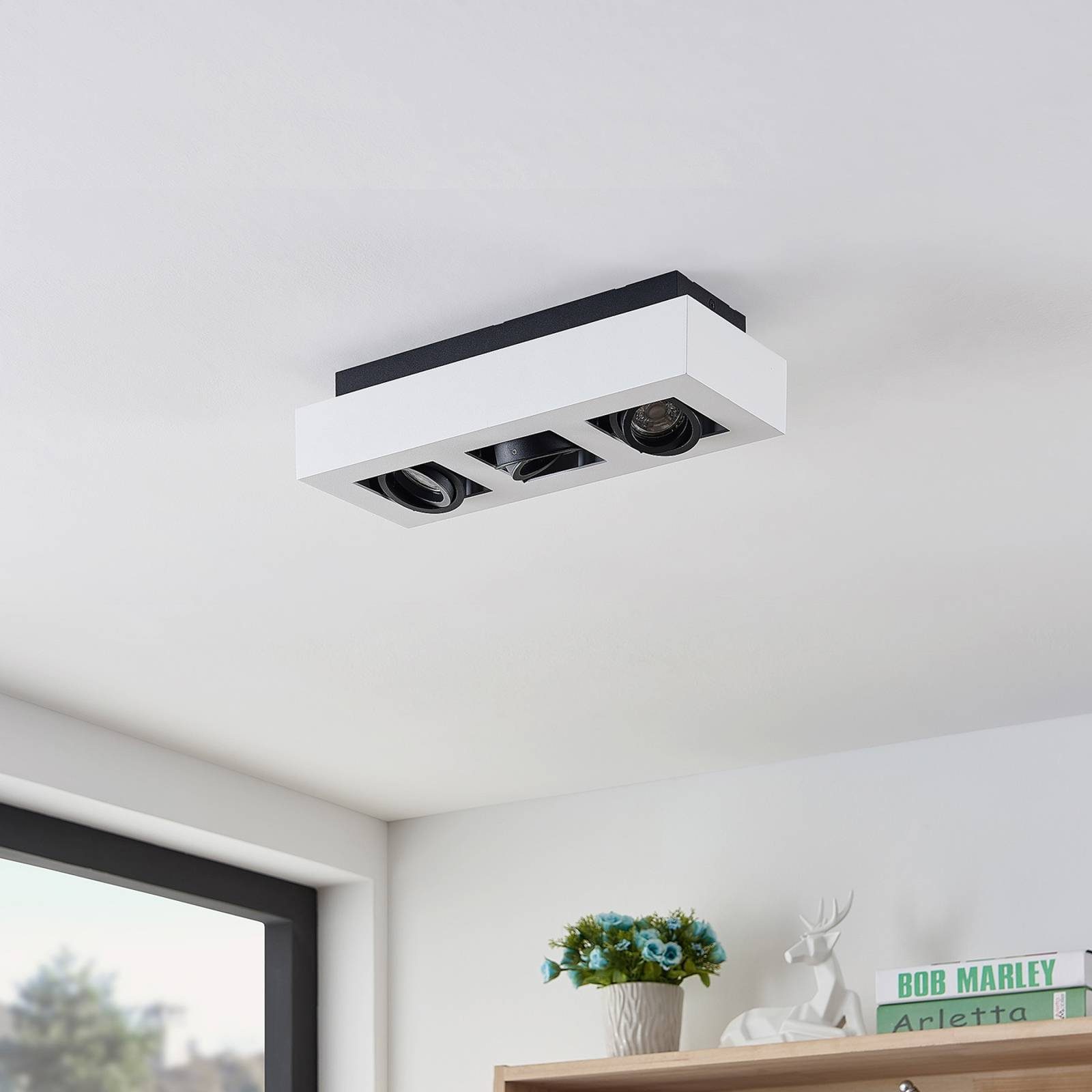 Arcchio Deckenstrahler Vince, Metall, Weiß IP20, 3 x 10 W LED