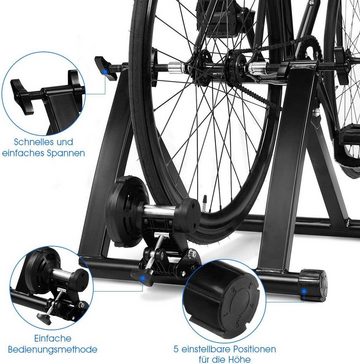 KOMFOTTEU Rollentrainer Fahrrad, klappbar, 150kg Belastbar, geeignet für 26-28 Zoll-Räder