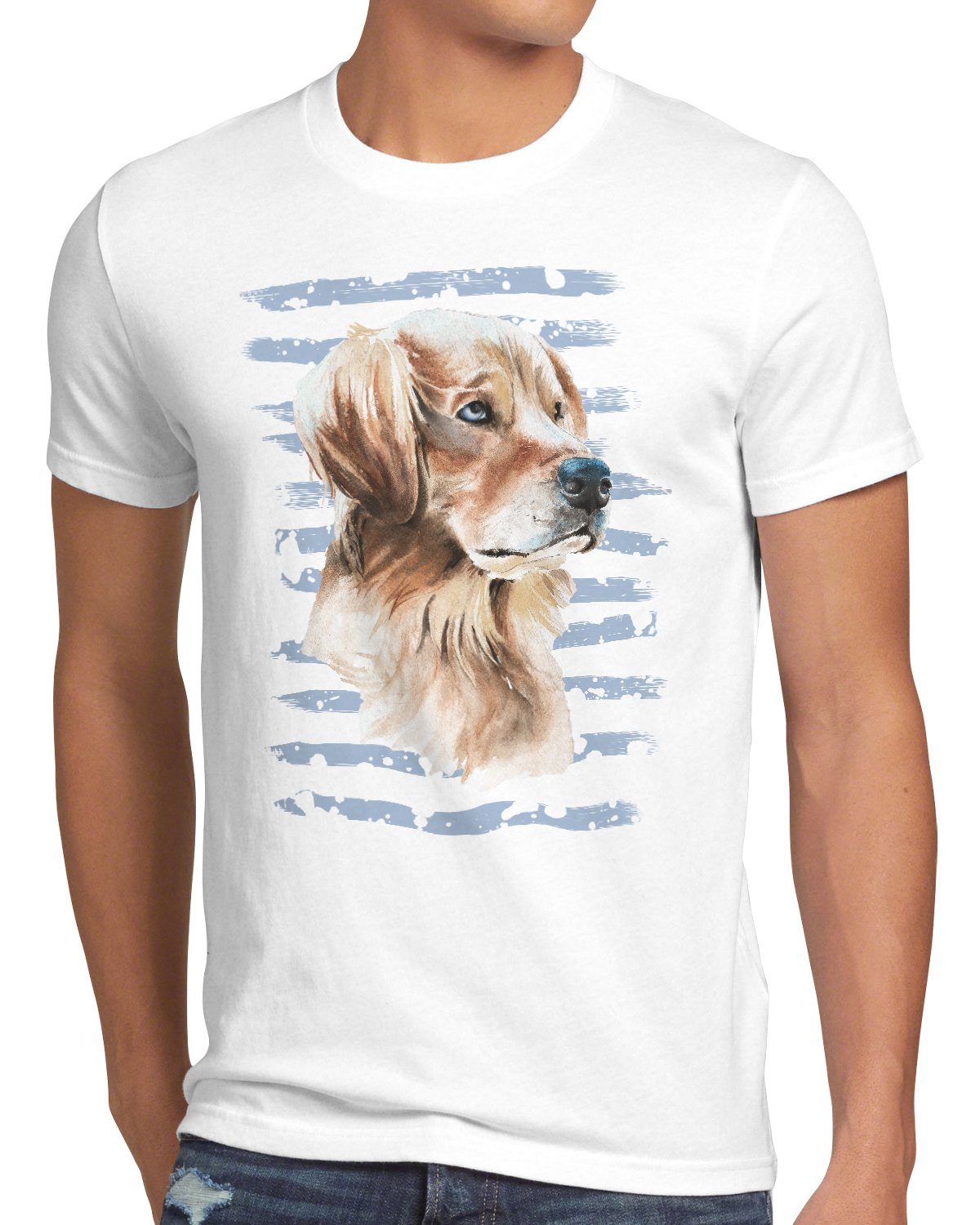 style3 Print-Shirt Herren T-Shirt Golden Retriever hundeliebhaber züchter sommer