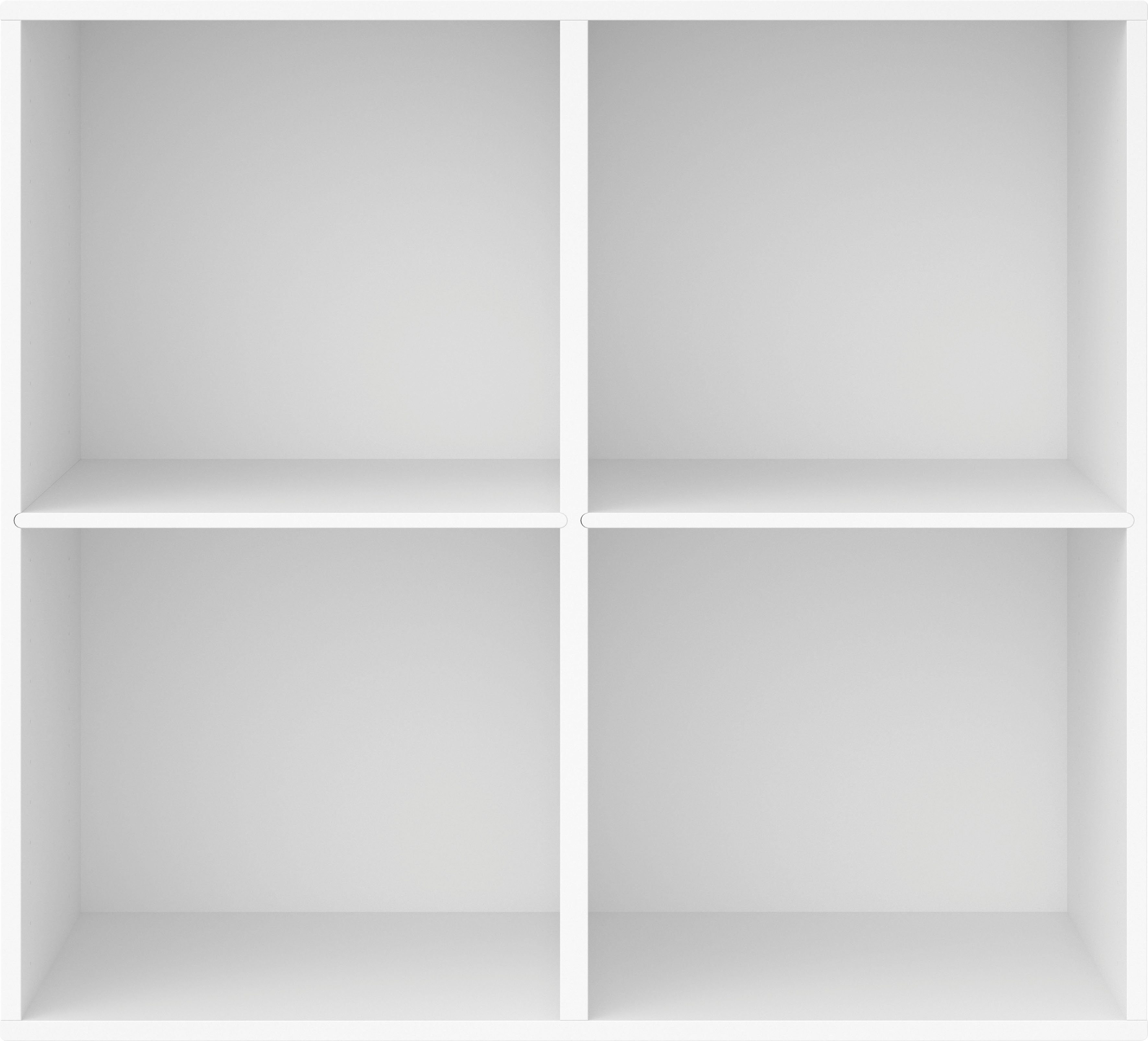Hammel Furniture Regal Keep by | montierbar, feste Einlegeböden, stehend cm 88,6 Hammel Weiß Wandmontage/ 006, Breite Weiß Modul 2