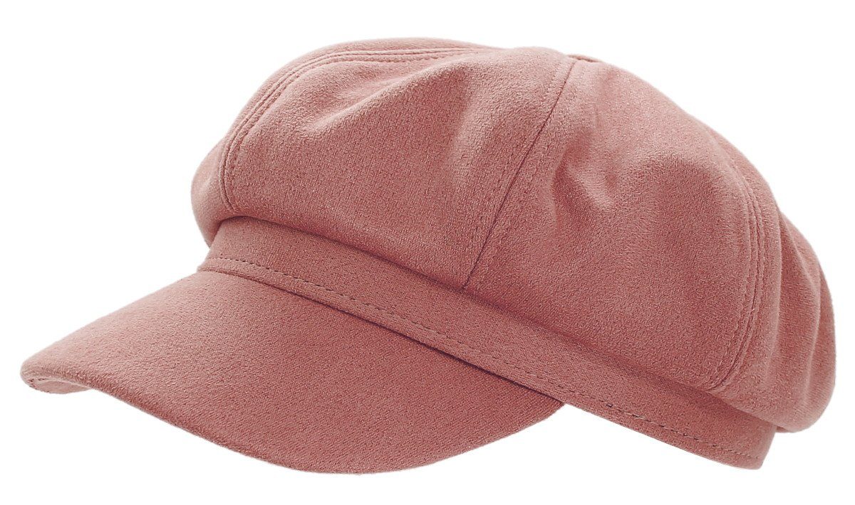 Qualität geht vor [berühmt] dy_mode Ballonmütze Ballonmütze Mütze mit Rosé Einfarbig Schirmmütze Damen Kappe Barett Schirm