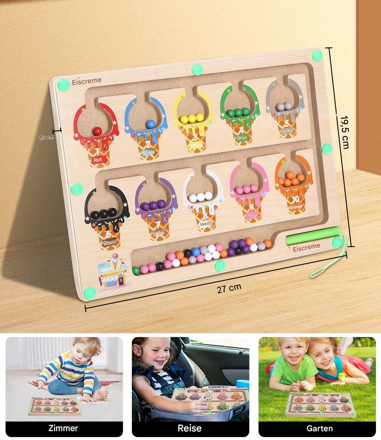 LEAZZLE Lernspielzeug Montessori Spielzeug ab 3 günstig online kaufen