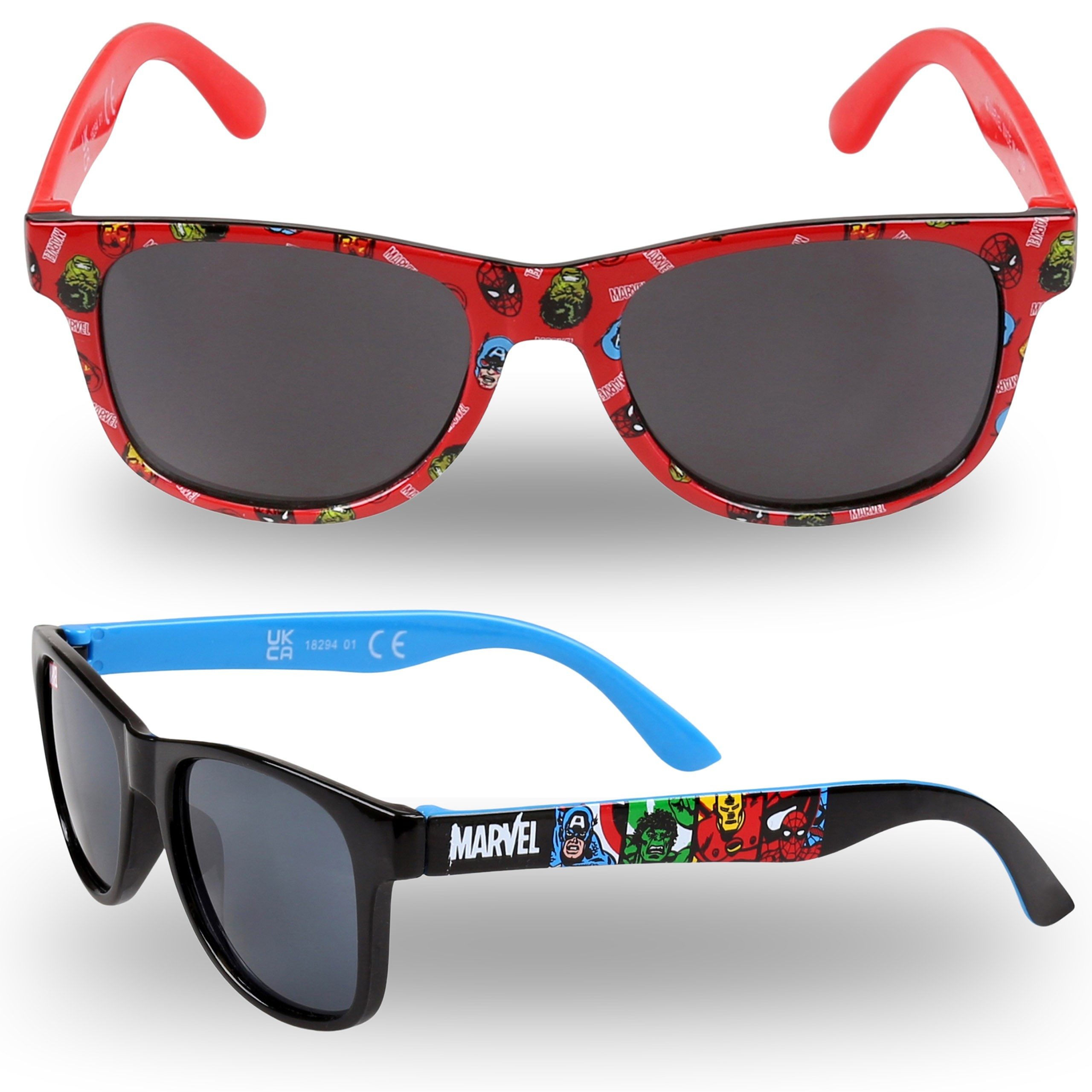 Sarcia.eu Sonnenbrille Marvel Солнцезащитные очки für Jungen, 2 Stück M-L