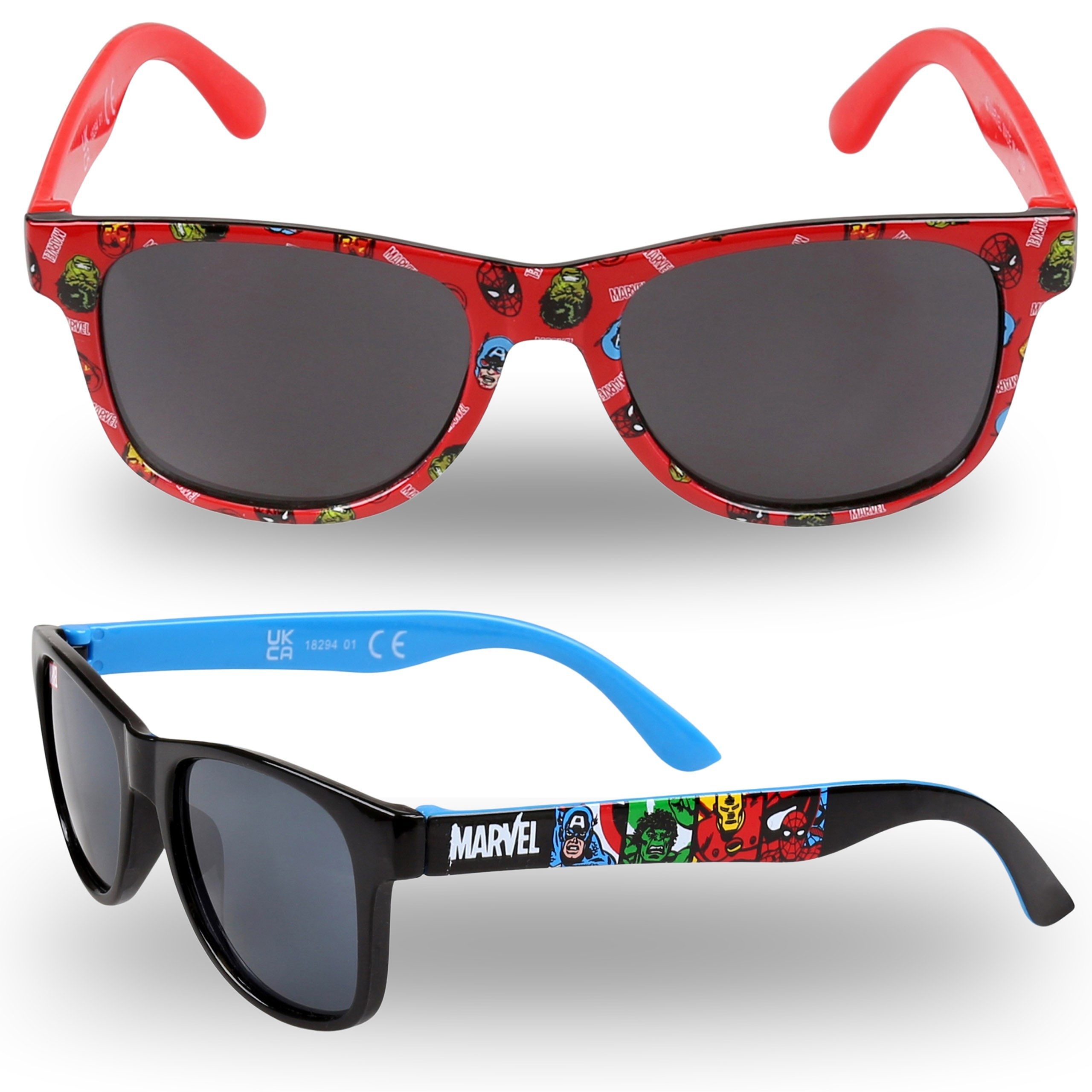 Sarcia.eu Sonnenbrille Marvel Sonnenbrillen für Jungen, 2 Stück S-M