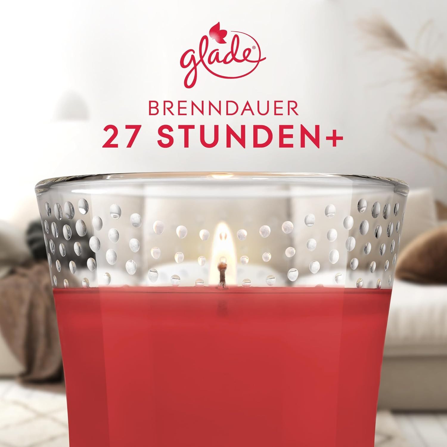 Glade Duftkerze Duft-Kerze Cosy Apple & Cinnamon, 112g