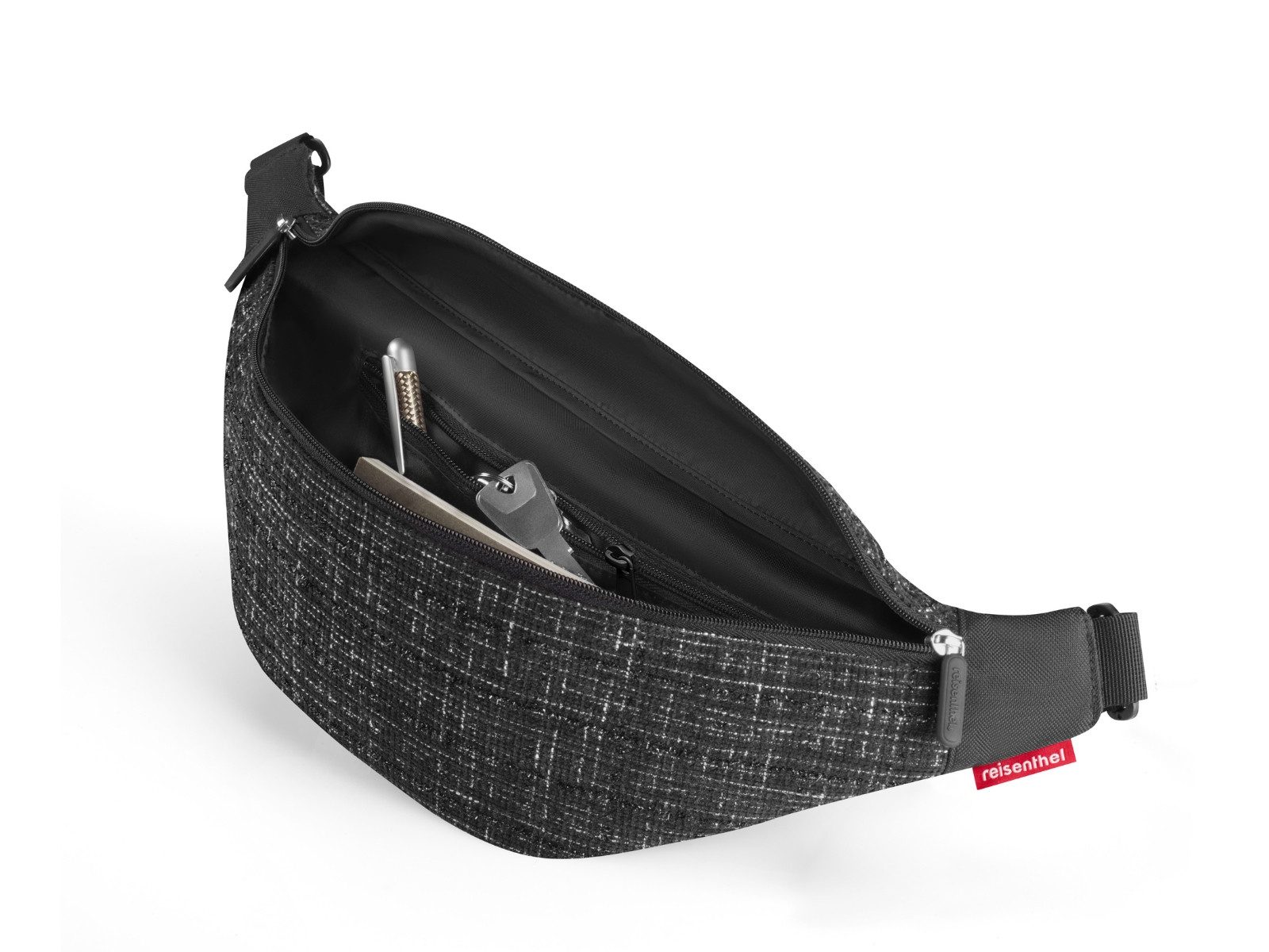 REISENTHEL® Bauchtasche city beltbag bouclé black – Bild 4 von 5