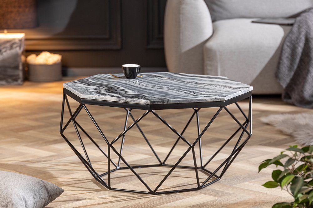 riess-ambiente Couchtisch DIAMOND 70cm schwarz-grau / günstig online kaufen