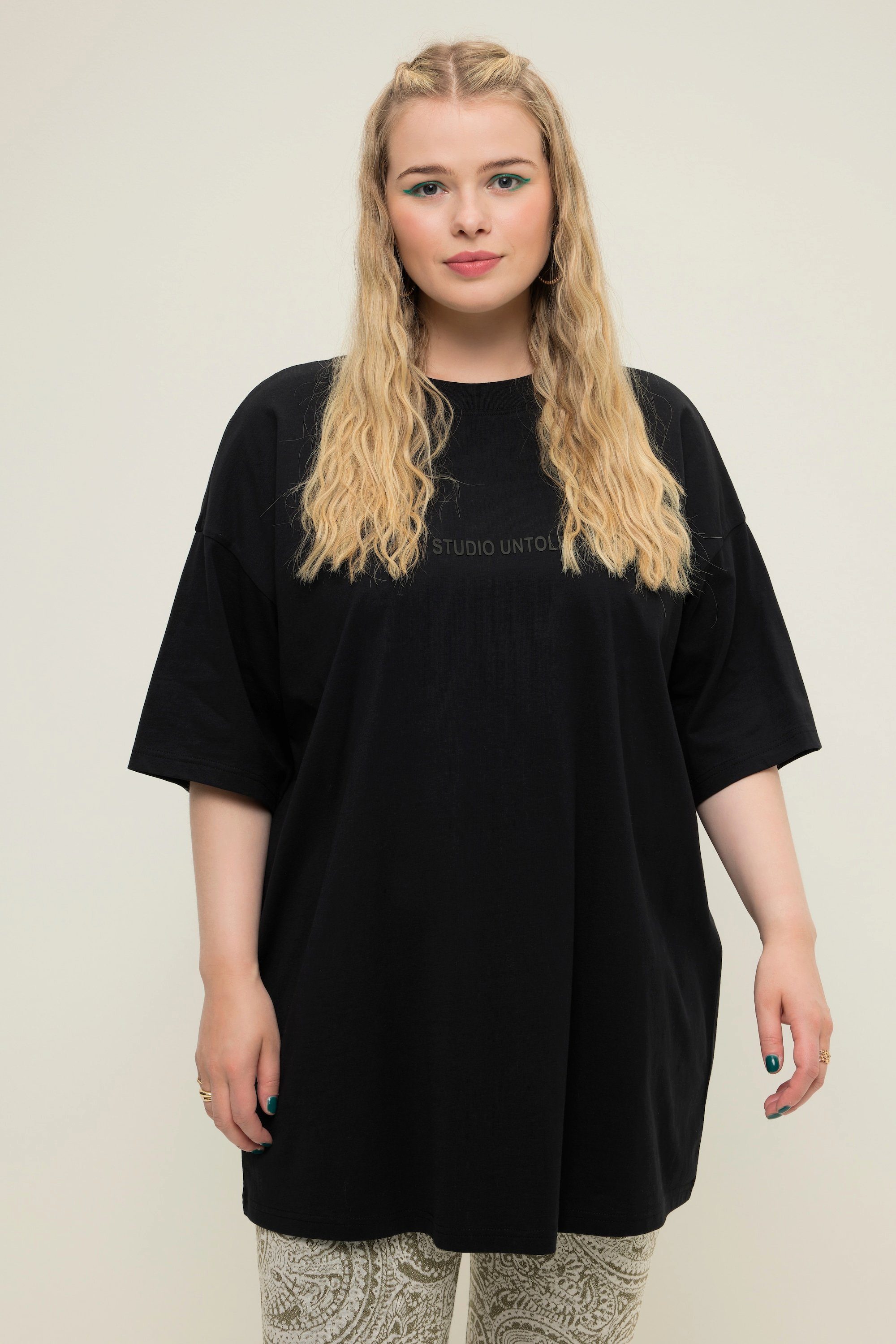 Studio Untold Rundhalsshirt T-Shirt oversized Studio Untold Rundhals Halbarm