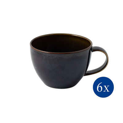 like. by Villeroy & Boch Tasse Crafted Denim Kaffeetasse, 247 ml, 6 Stück, blau, Porzellan