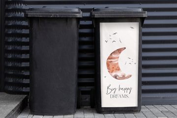 MuchoWow Wandsticker Kinder - Sprichwörter - Große glückliche Träume - Jungen - Mädchen - (1 St), Mülleimer-aufkleber, Mülltonne, Sticker, Container, Abfalbehälter