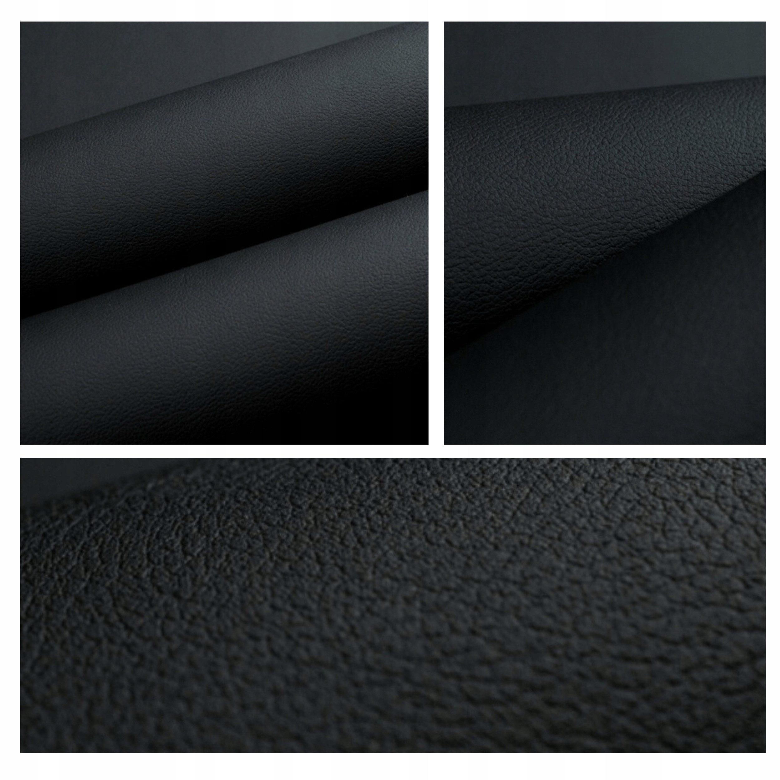 Fortispolster Stoff Premium Kunstleder MOTIVE dick robust viele Anwendungen T732 Schwarz, Stark, Extra dick & robust