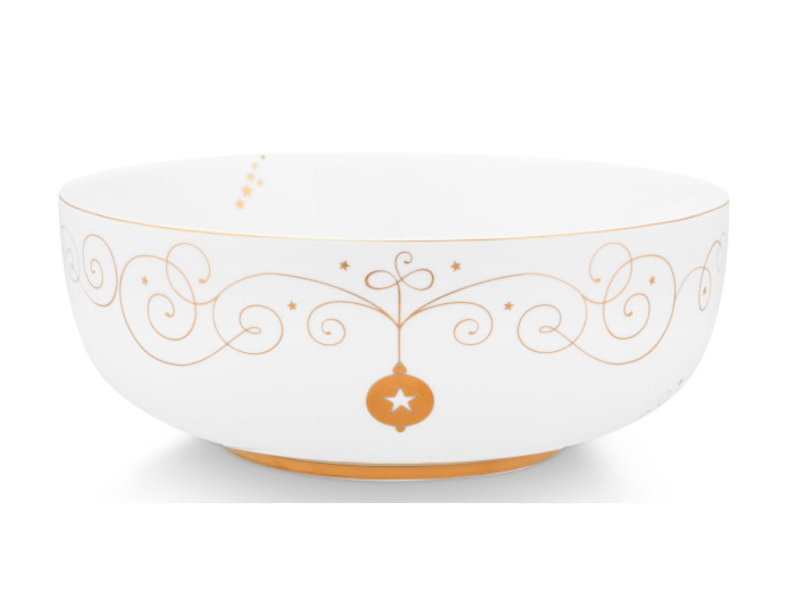 PiP Studio Schale Royal Winter White Bowl 23cm, Porzellan, (Bowls), Bowl Royal Winter White 23cm
