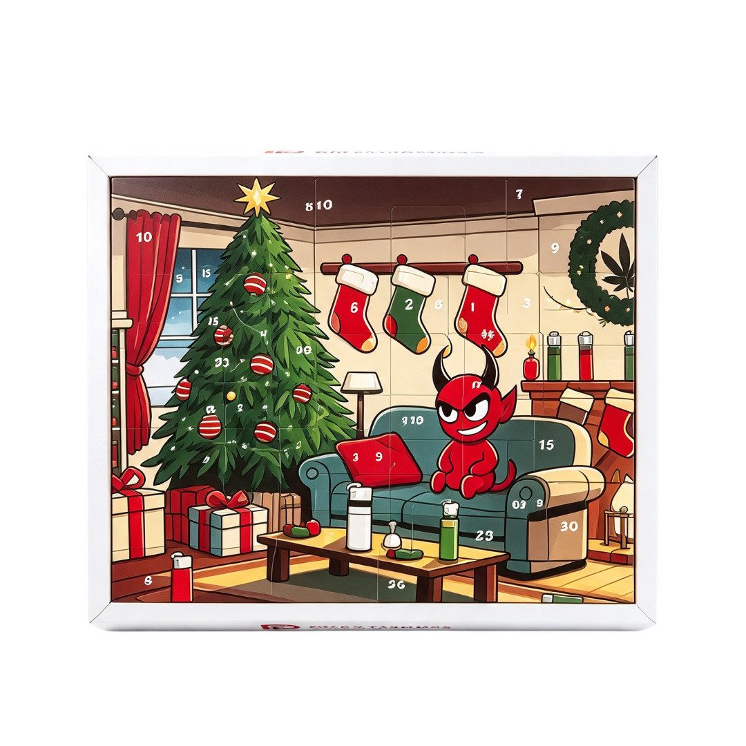 CLIPPER Adventskalender 2026 Feuerzeug Damen & Herren Advent Groß Weihnachtskalender Unisex (Set, 24-tlg), 24 tlg Feuerzeuge Produkte Großer Advent Kalender Frauen Männer