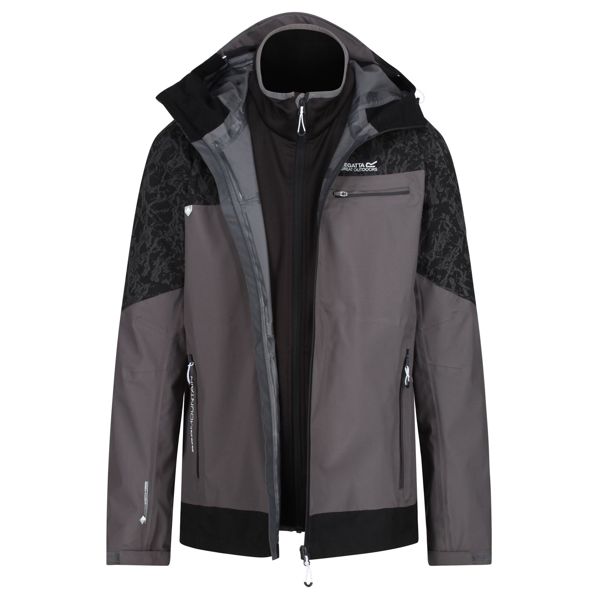 Regatta Winterjacke Sacramento V 3in1 grau Herren