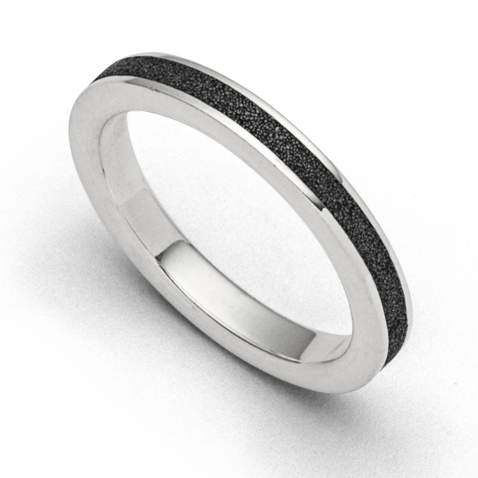 DUR Fingerring DUR Schmuck: Ring "Marina black" mit Lavasand R4837
