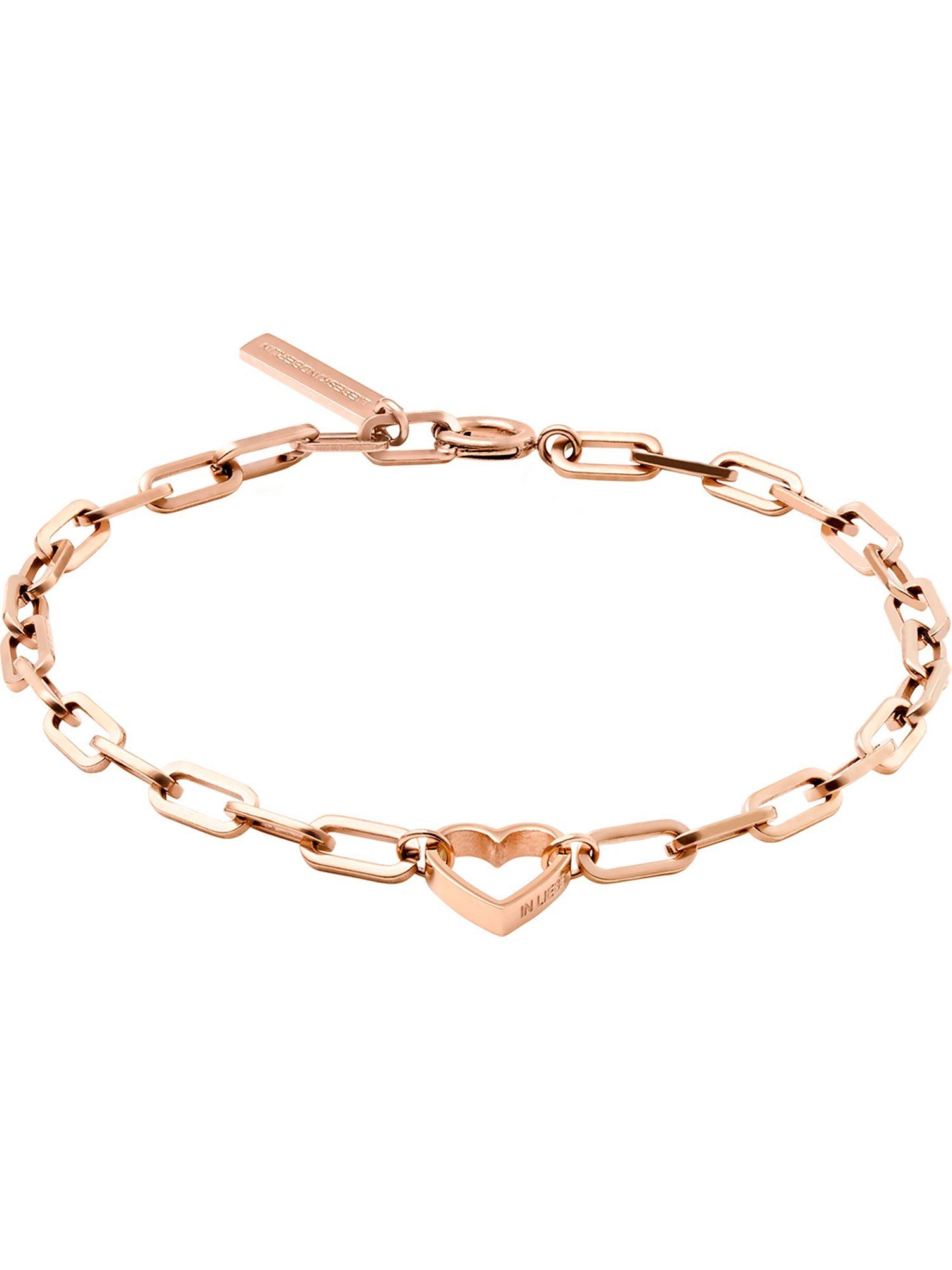 Liebeskind Berlin Edelstahlarmband Liebeskind Damen-Armband Edelstahl Herz, günstig online kaufen