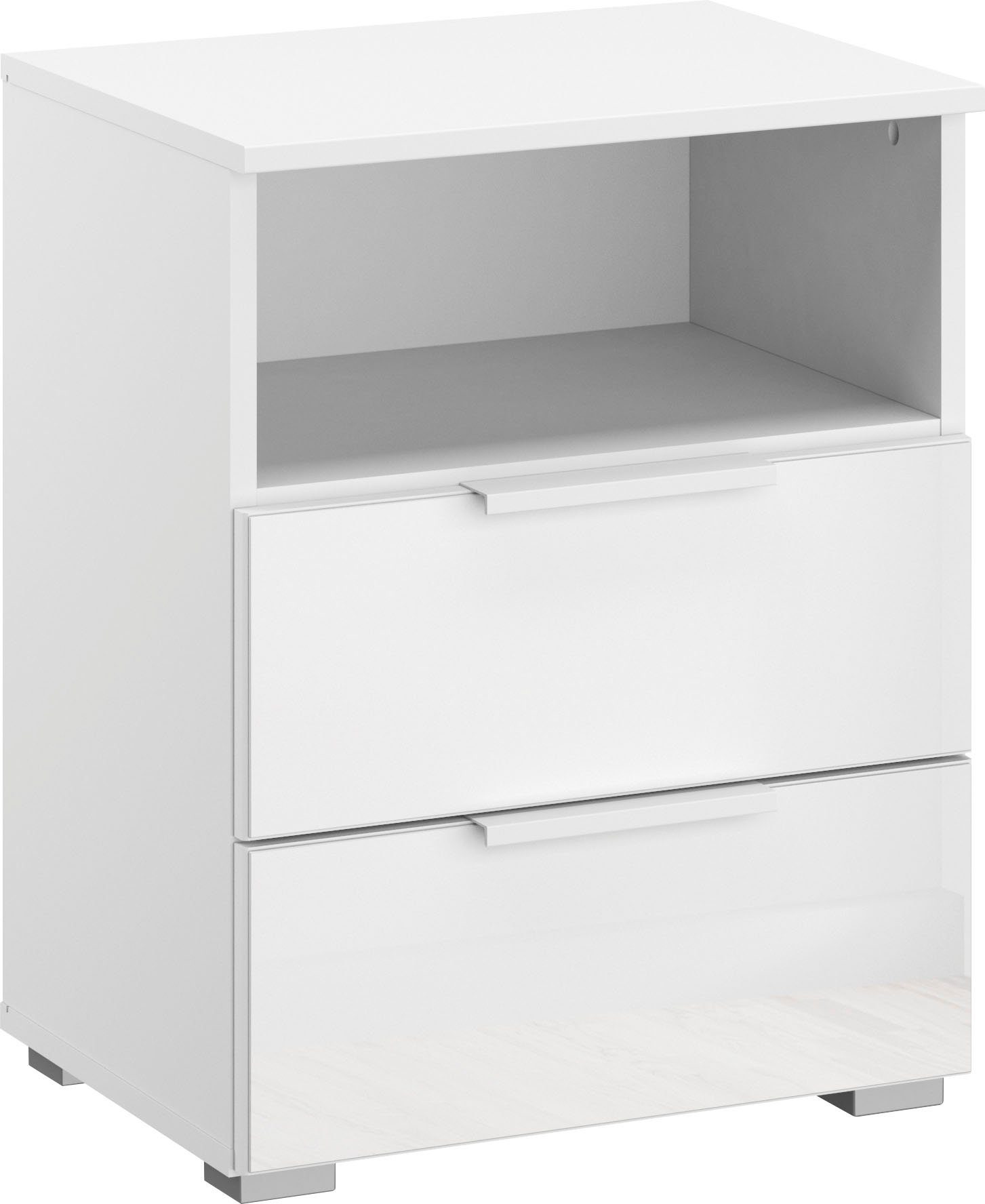 Nachtkommode Nachttisch Nachtkonsole Nachtschrank KOLUNA mit Glasfront